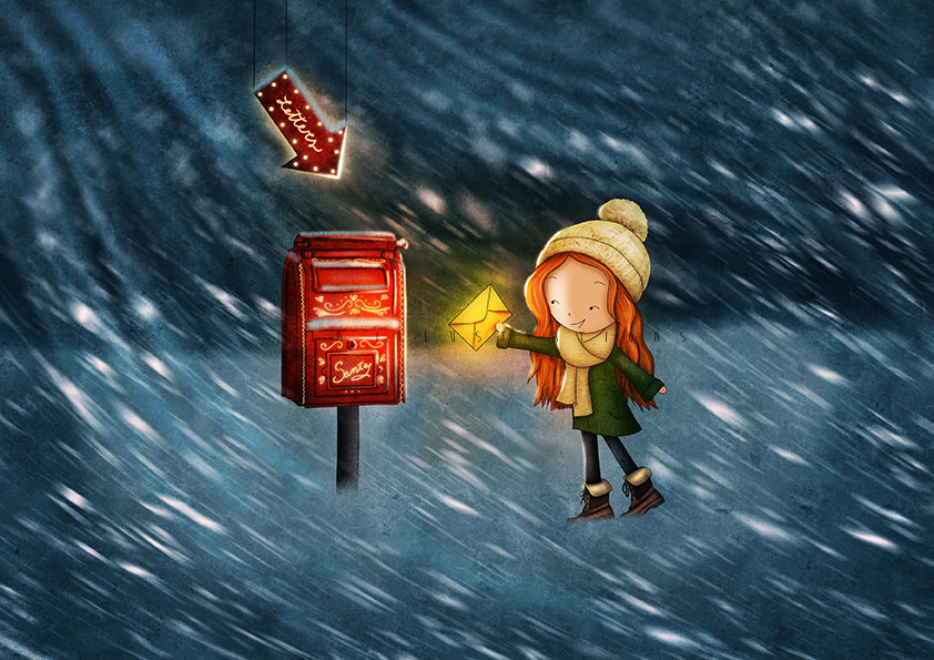 Letterbox Postcard by Ila Illustrations