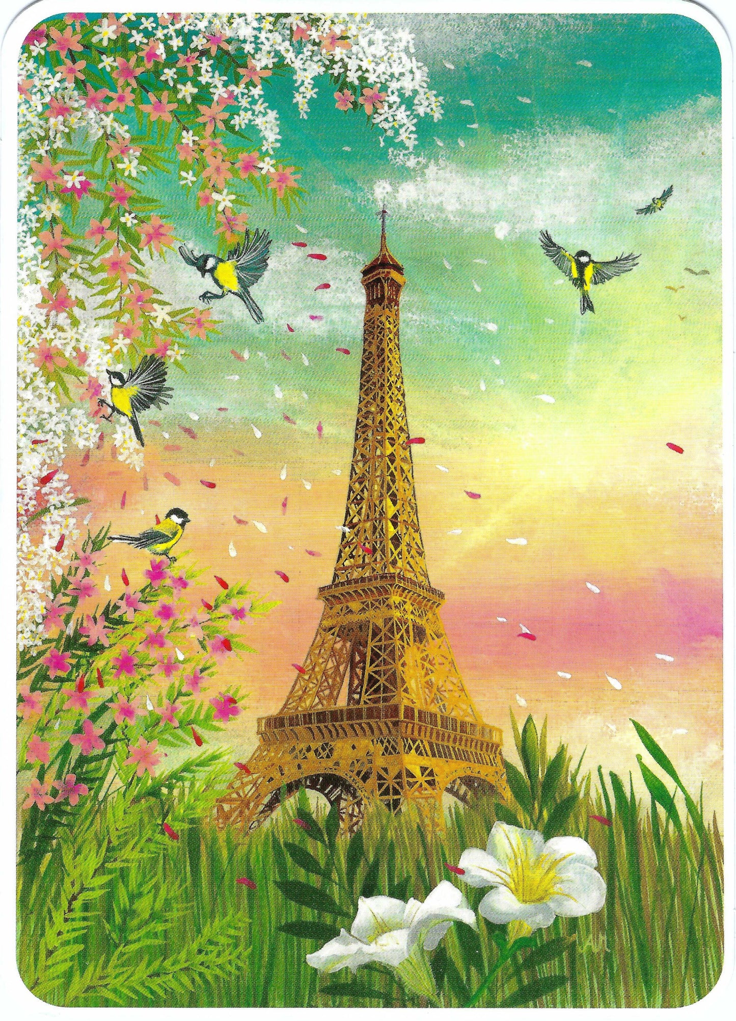 CODE CINQ - Eiffel Tower - Paris - France - Postcard