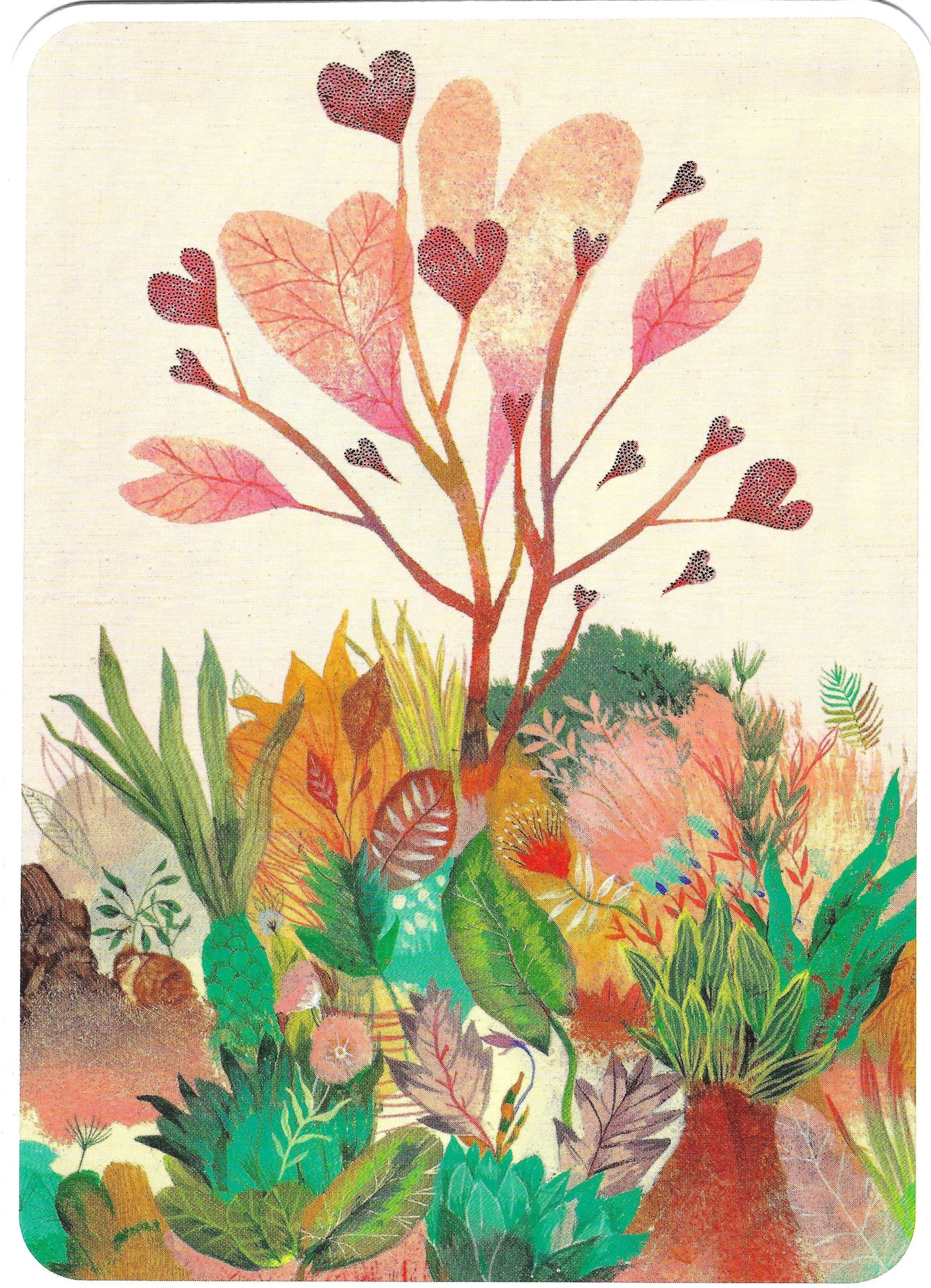 CODE CINQ - Izou - The Tree of Love- Heart - Postcard