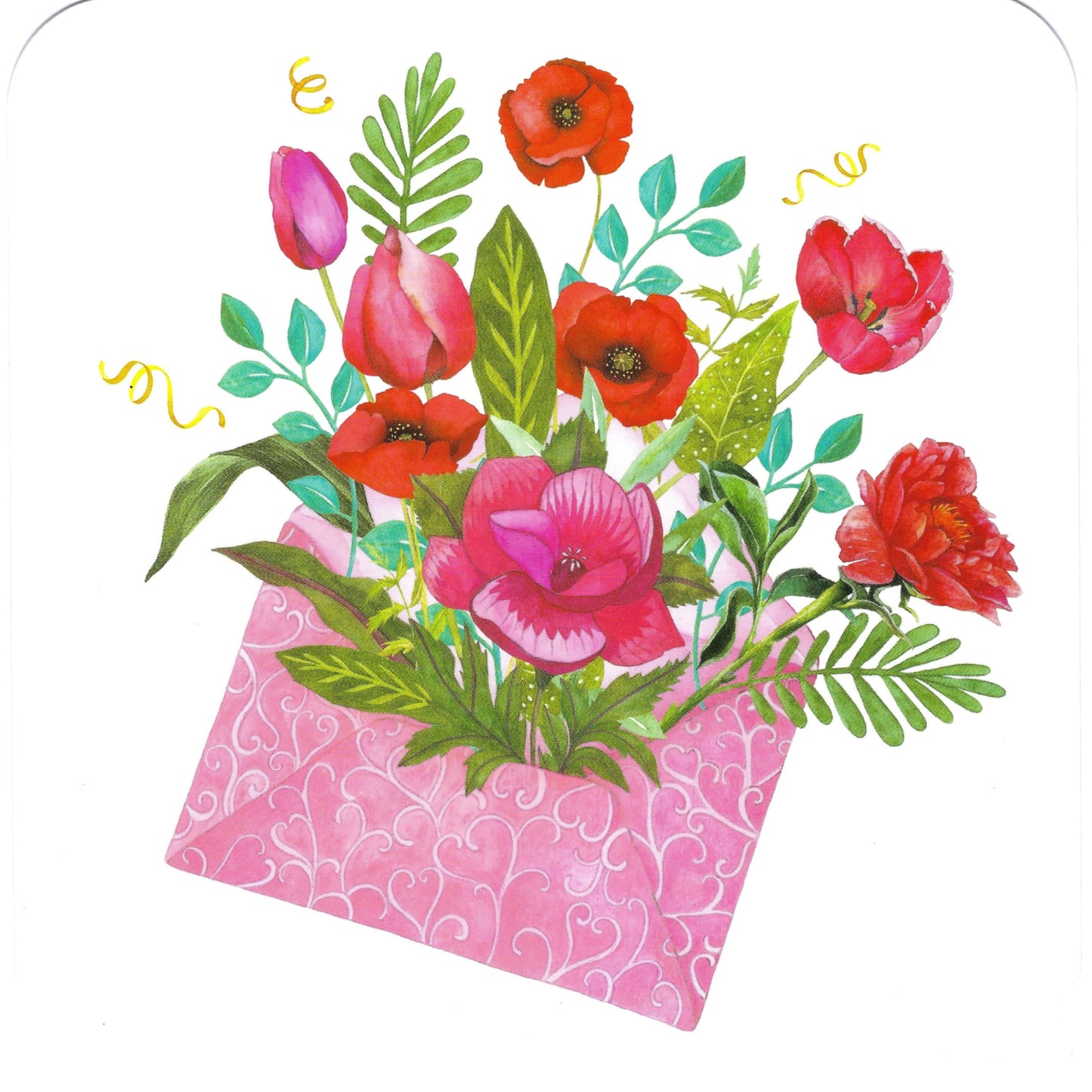 CODE CINQ - M&M&M - The Red Bouquet - Postcard