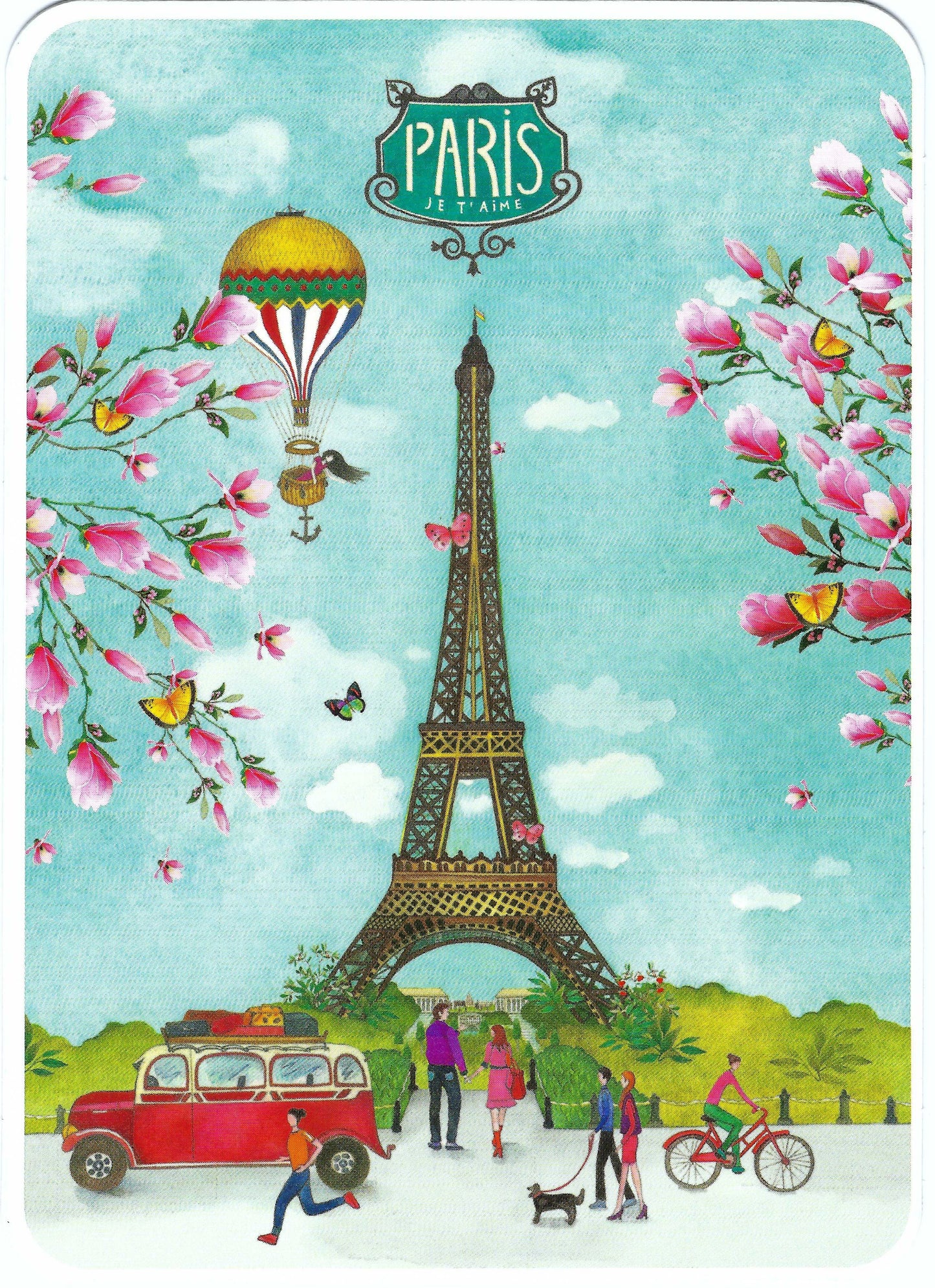 CODE CINQ - Mila - Paris - I Love You - Eiffel Tower - Postcard