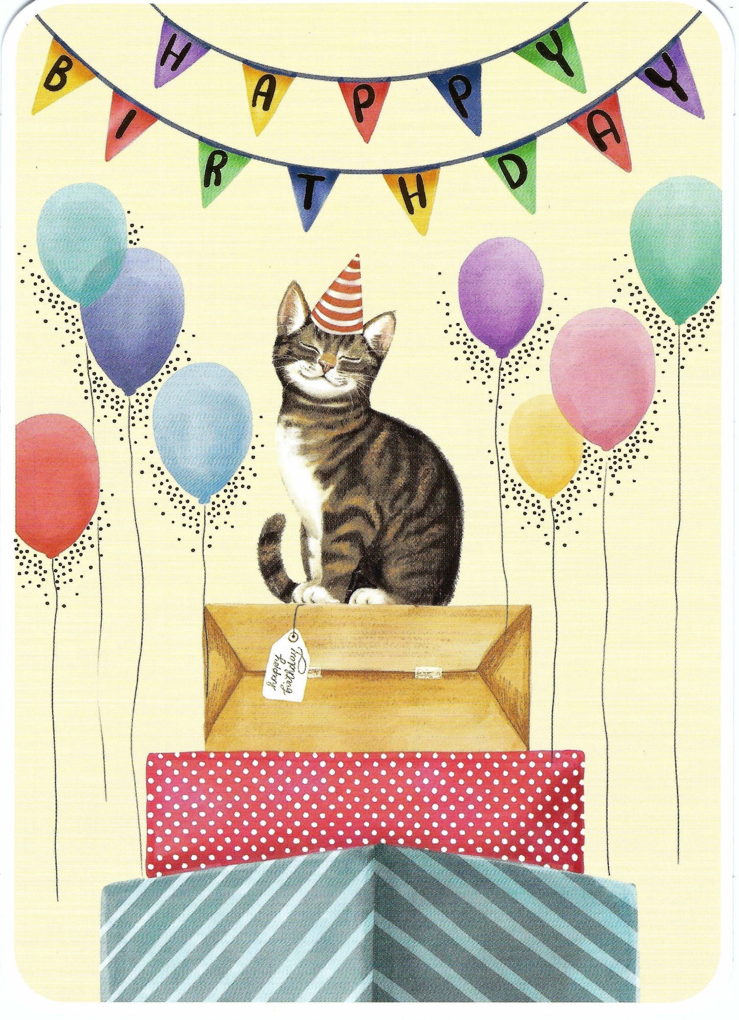 Happy Birthday - Party Animals - Postcard Pack - Contains a Mix of Premium Birthday Postcards, Birthday Stickers and Washi Tape