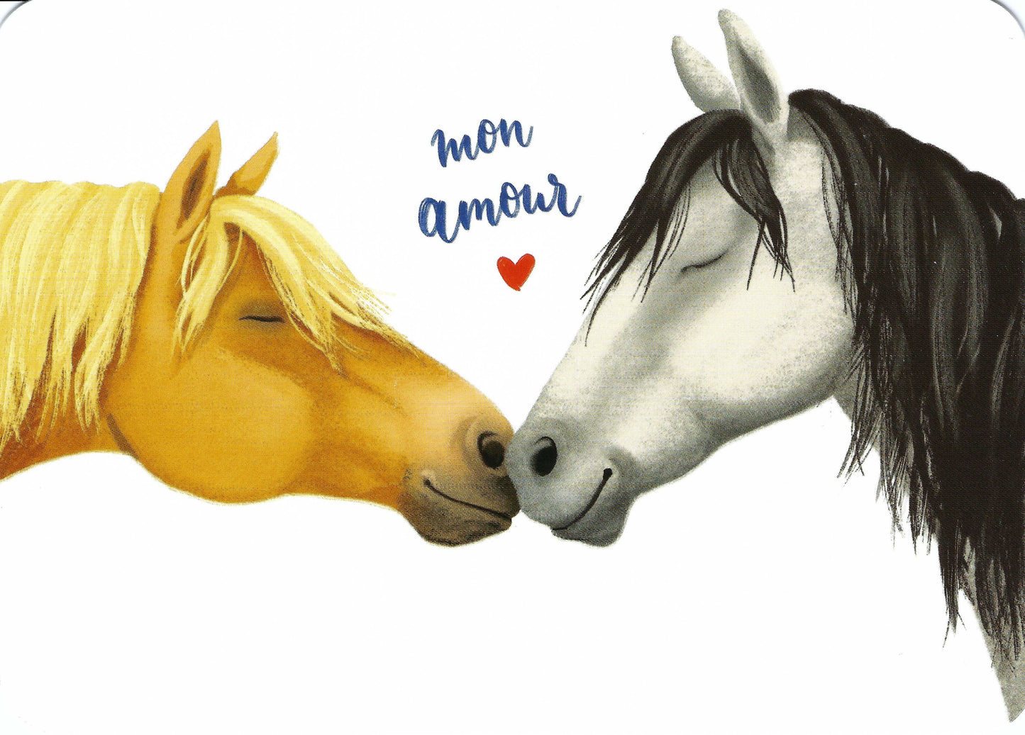 CODE CINQ - Rosie Hilyer - Horses - Heart - Love - Postcard