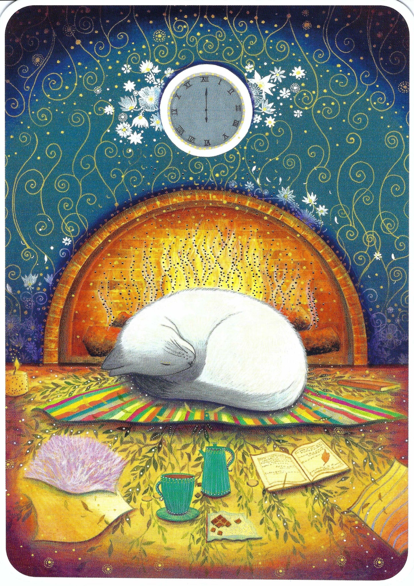 CODE CINQ - Jehanne Weyman - Cat - Cocooning - Postcard