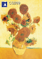 L.M. Kartenvertrieb - Vincent van Gogh - Sunflowers - Art - 3D Postcard