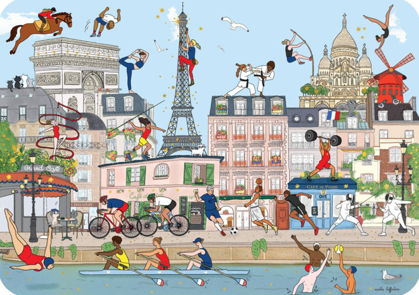 Cartes d' Art - Paris Sport - Olympics - Postcard