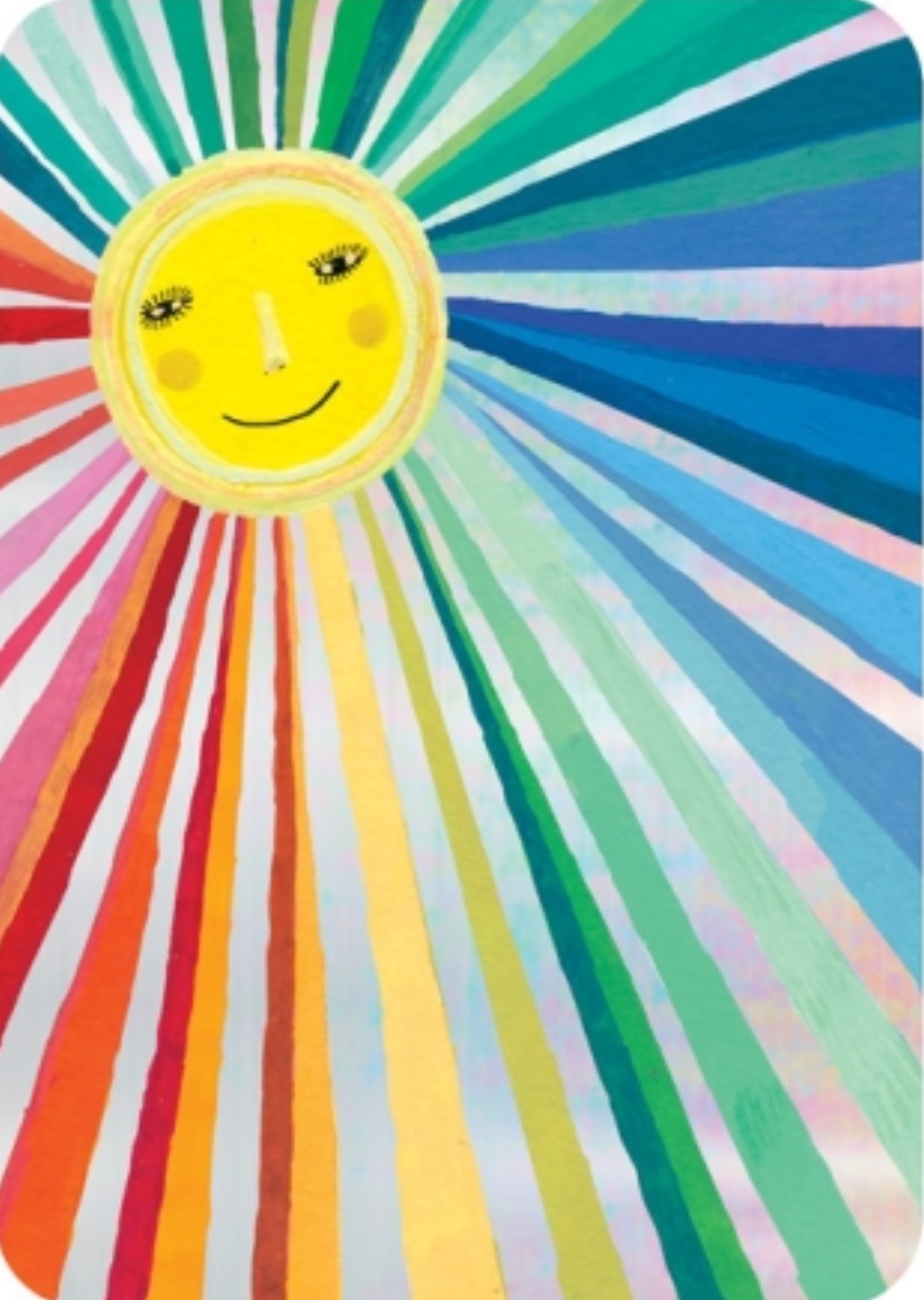 Cartes d'Art - Sun - Ray of Sunshine - Bright - Happy - Postcard with foil details