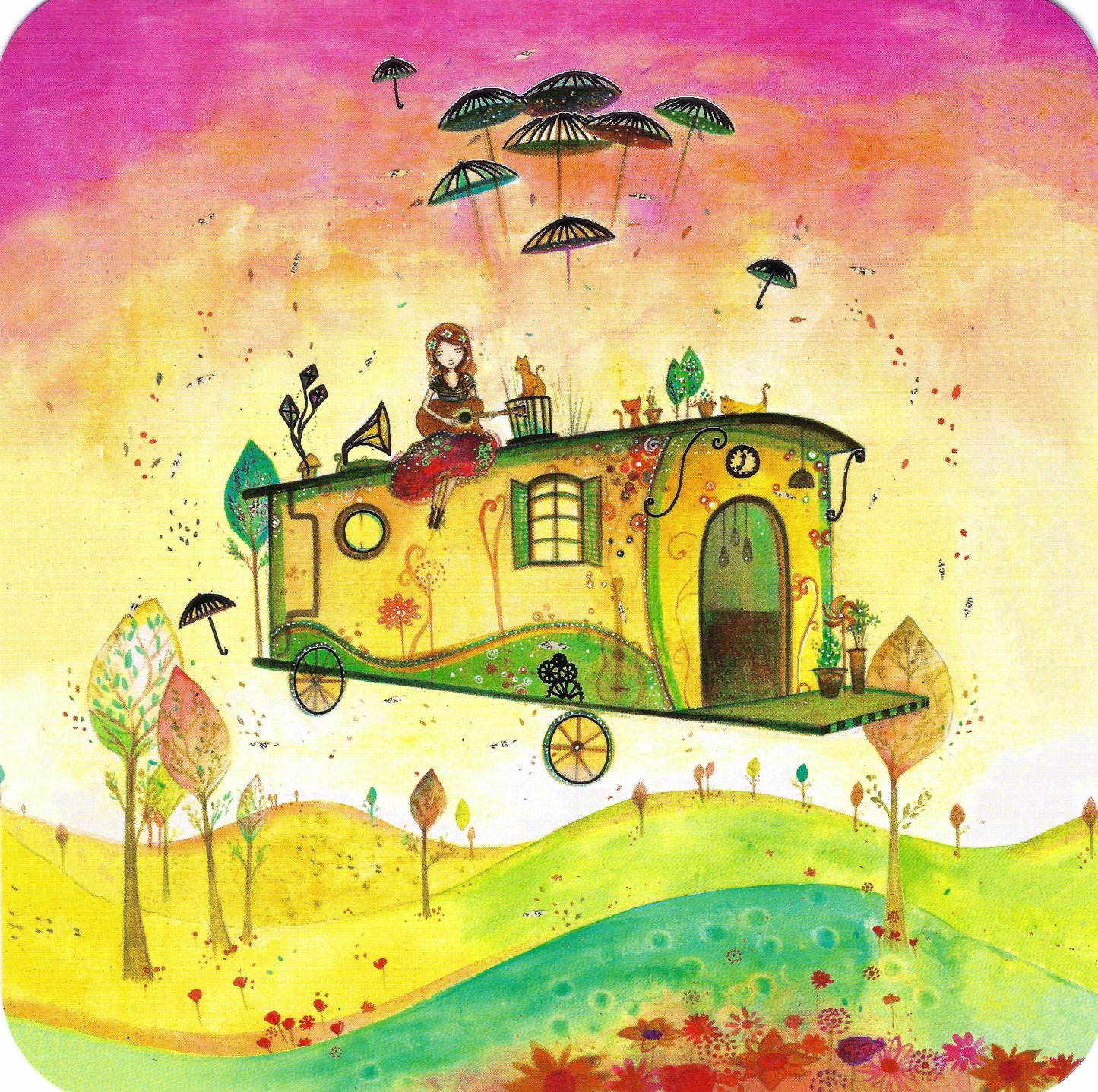 Correspondances -Jehanne Weyman - Concert on the Caravan - Postcard