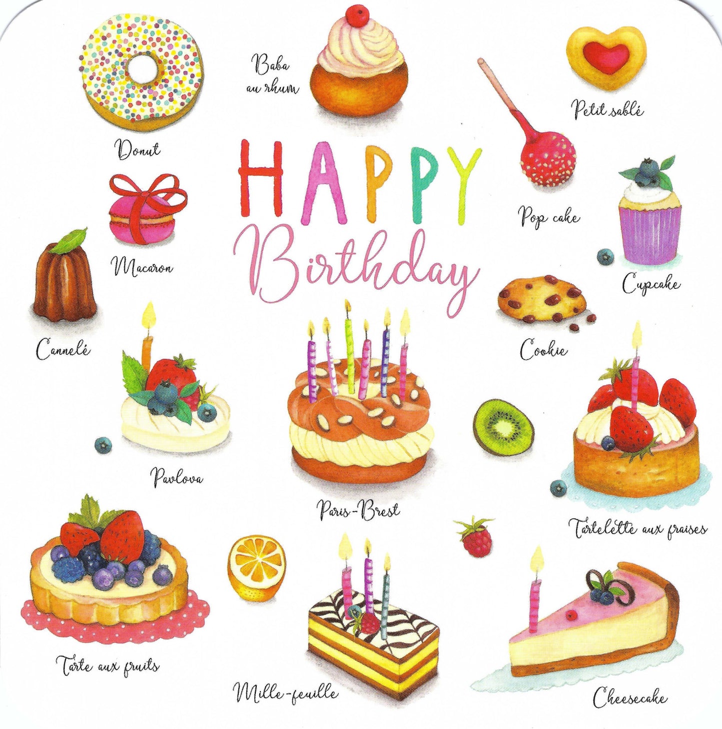 Birthday Postcard Pack - Mix of Premium Birthday Postcards and Stickers