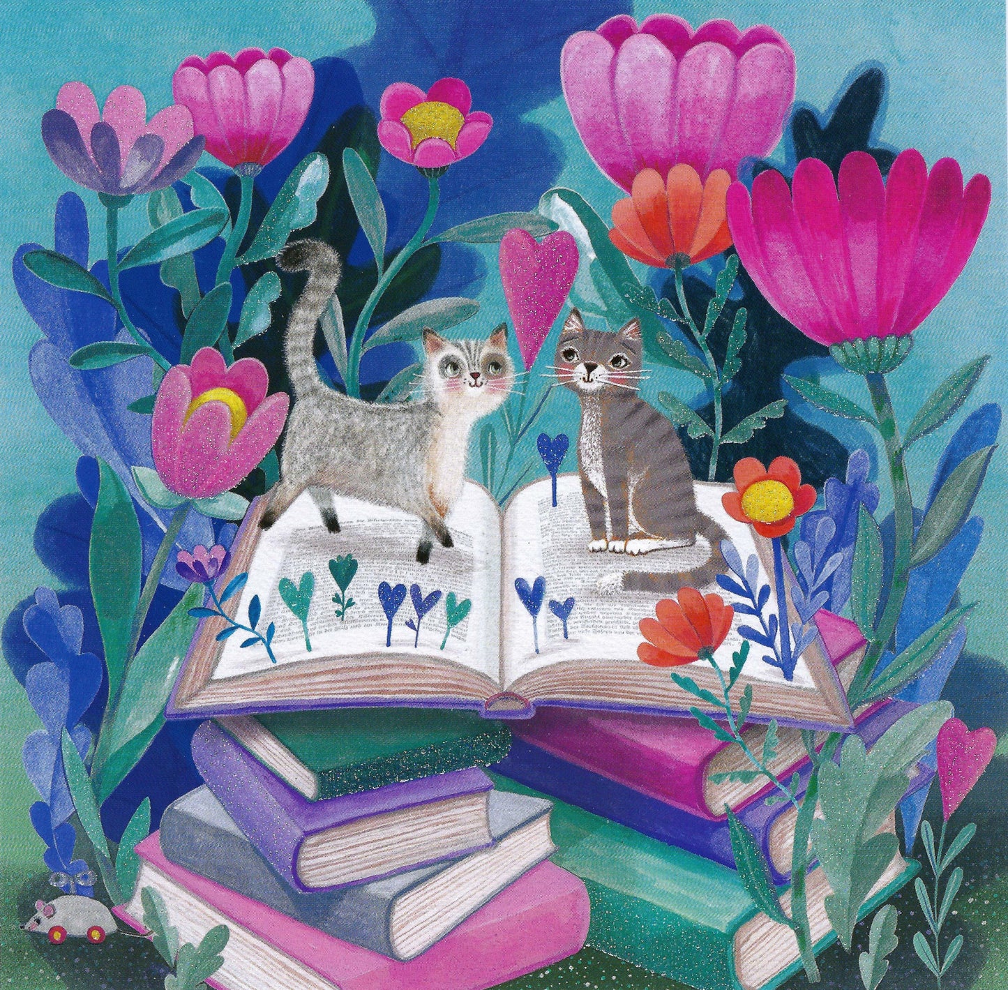 Edition Gollong - Mila Marquis - Books - Cats - Flowers - Postcard