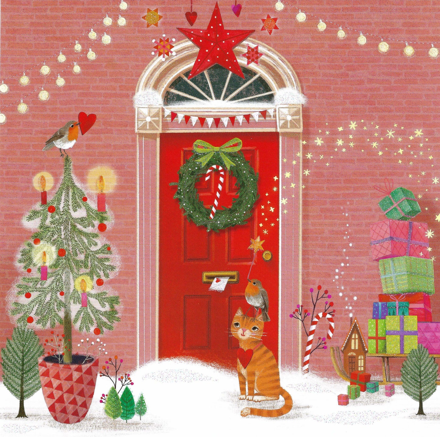 Edition Gollong - Mila Marquis - Christmas - Cat - Postcard