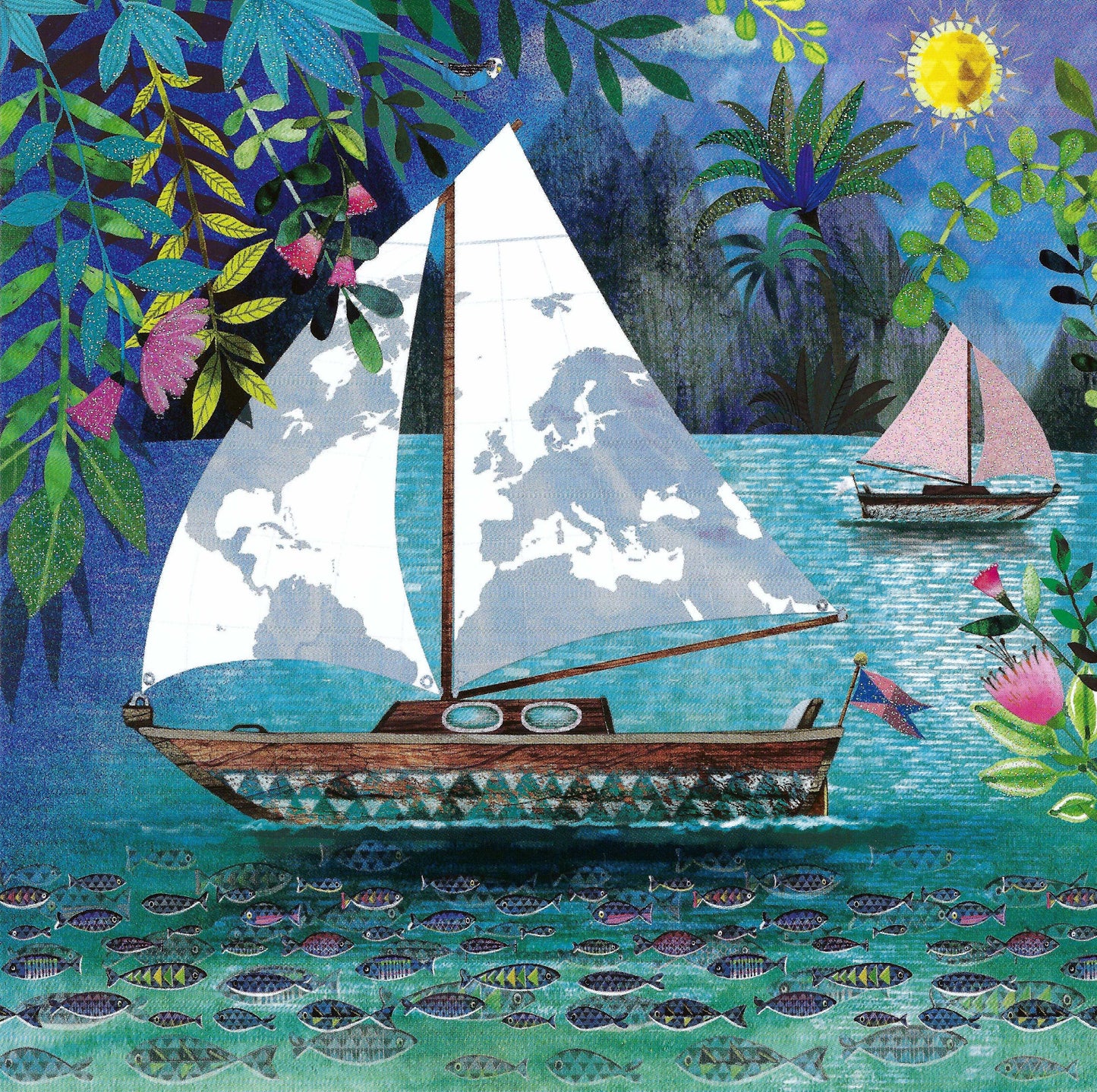 Edition Gollong - Mila Marquis - Sailboat - Postcard
