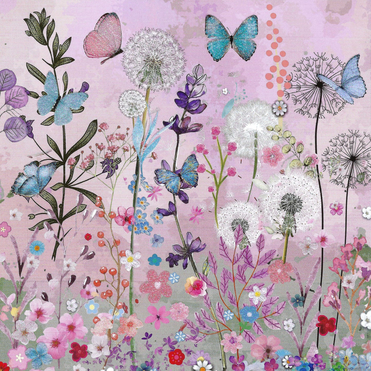Edition Gollong - Flowers and Butterflies - Postcard