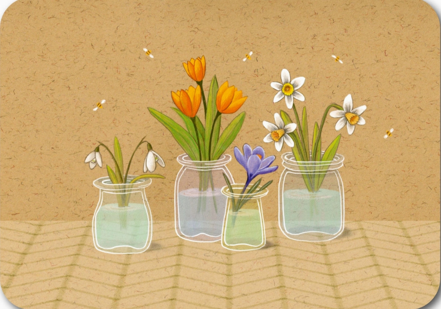 Gutrath Verlag - Flowers in Mason Jars - Postcard