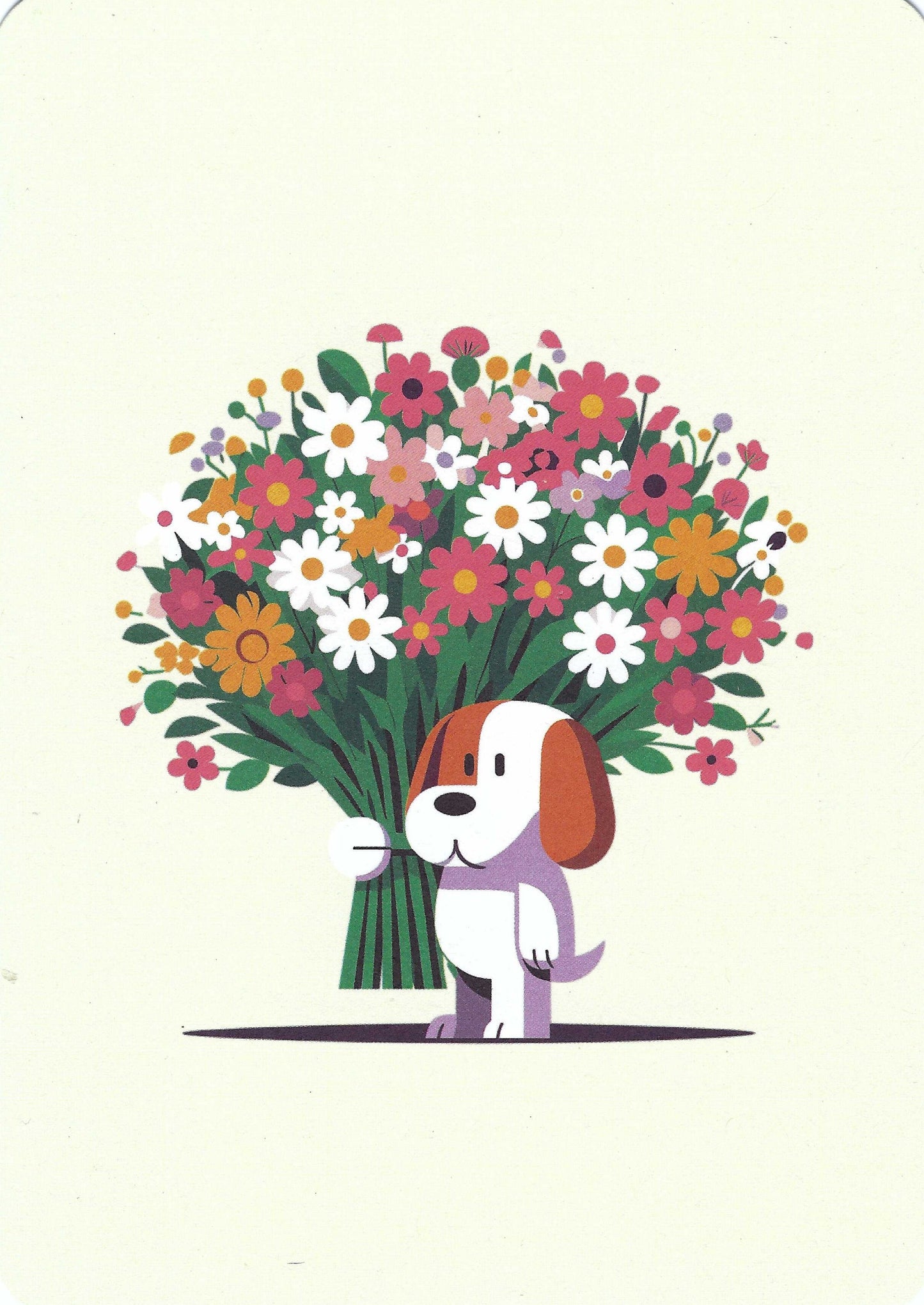 Gutrath Verlag - Dog with Bouquet - Postcard
