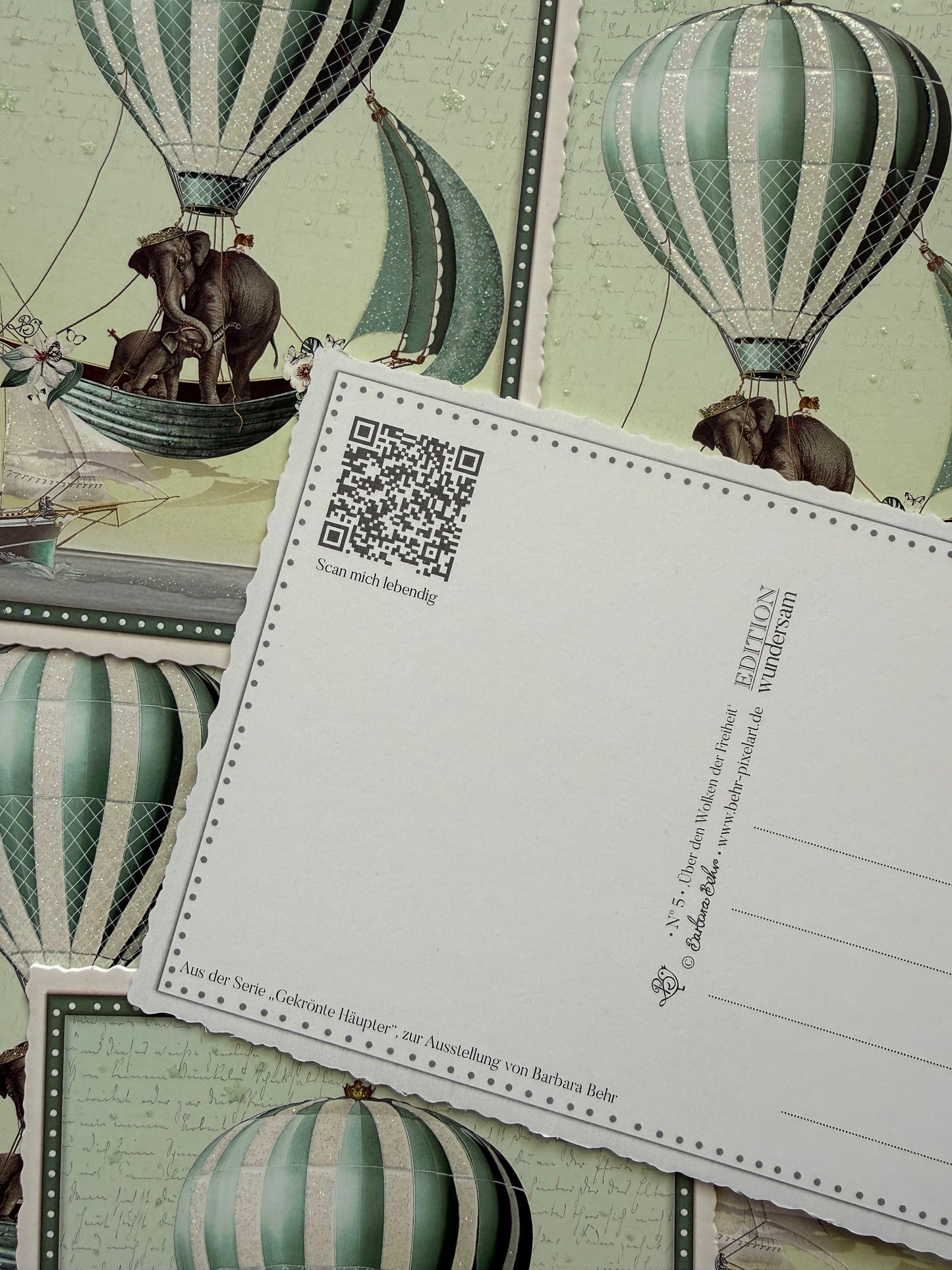 Above the Clouds of Freedom Postcard - Edition Wundersam No. 5