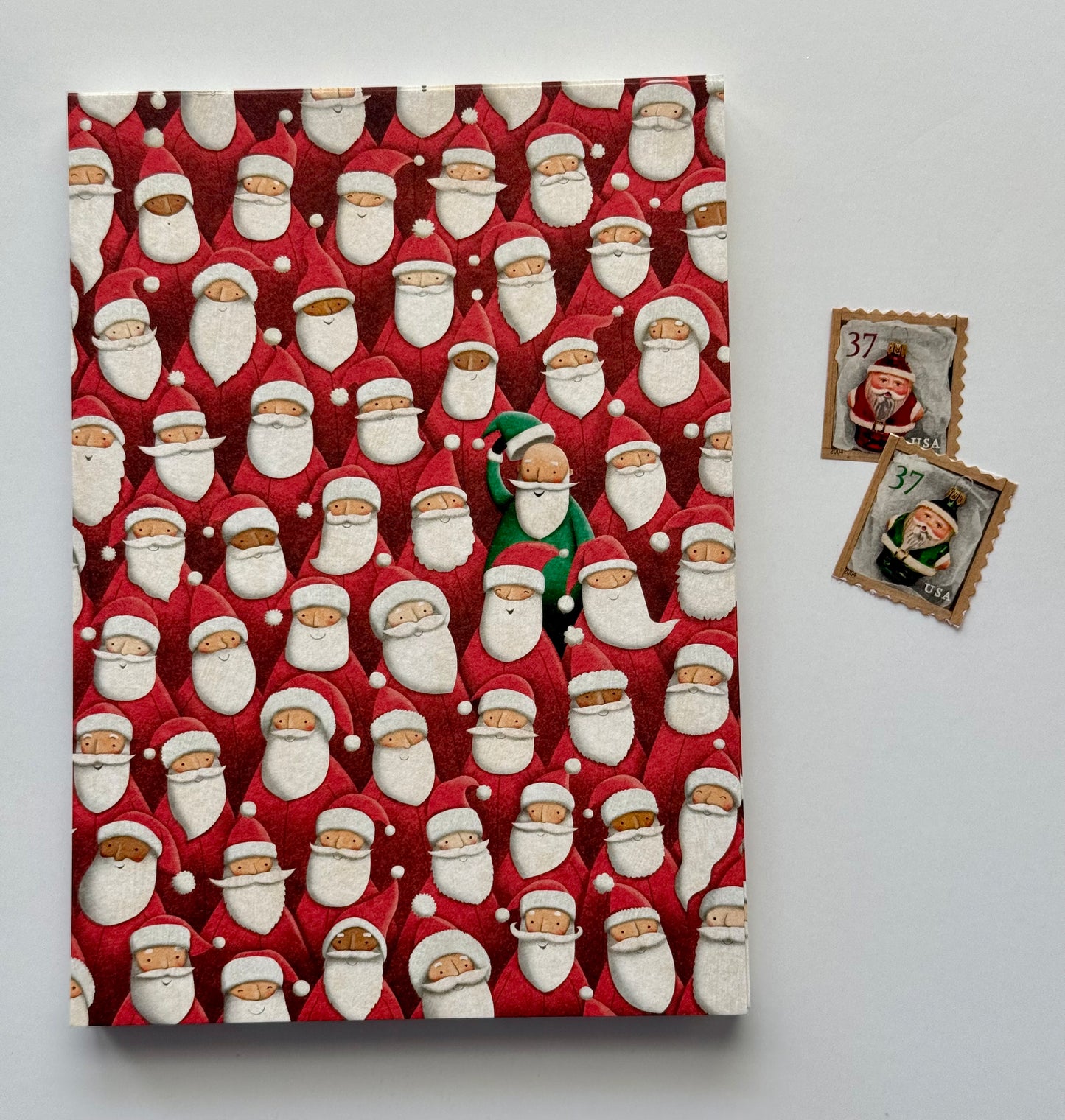 Santa Claus Postcard with varnish details