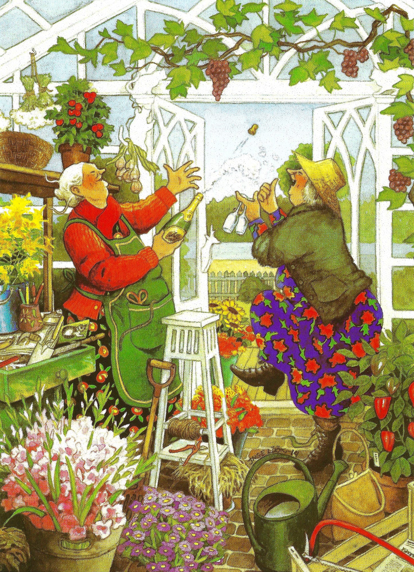 Inge Löök - Aunties - Grannies - Friends - Woman in the Garden - Postcard