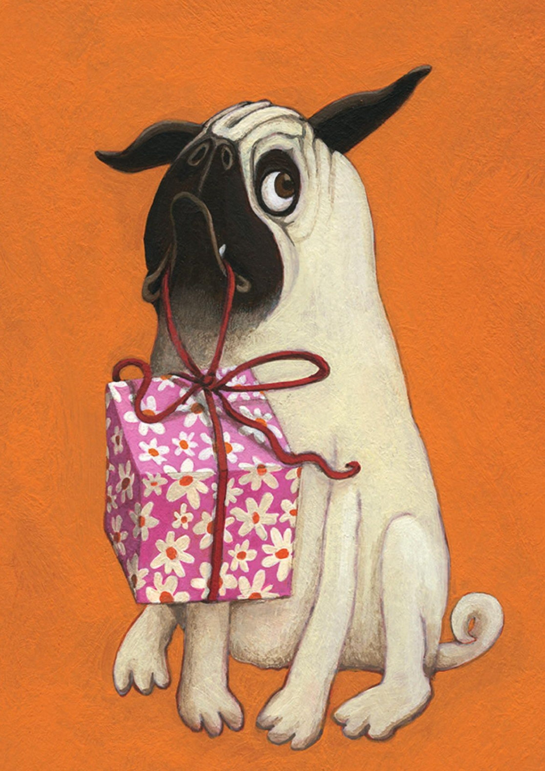 Inkognito Postcard - Dog - Pug - Present - Birthday