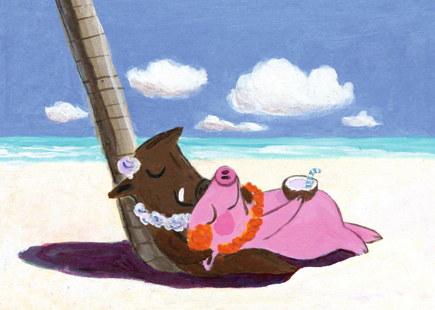 Inkognito Postcard - Barbados - Pig - Boar