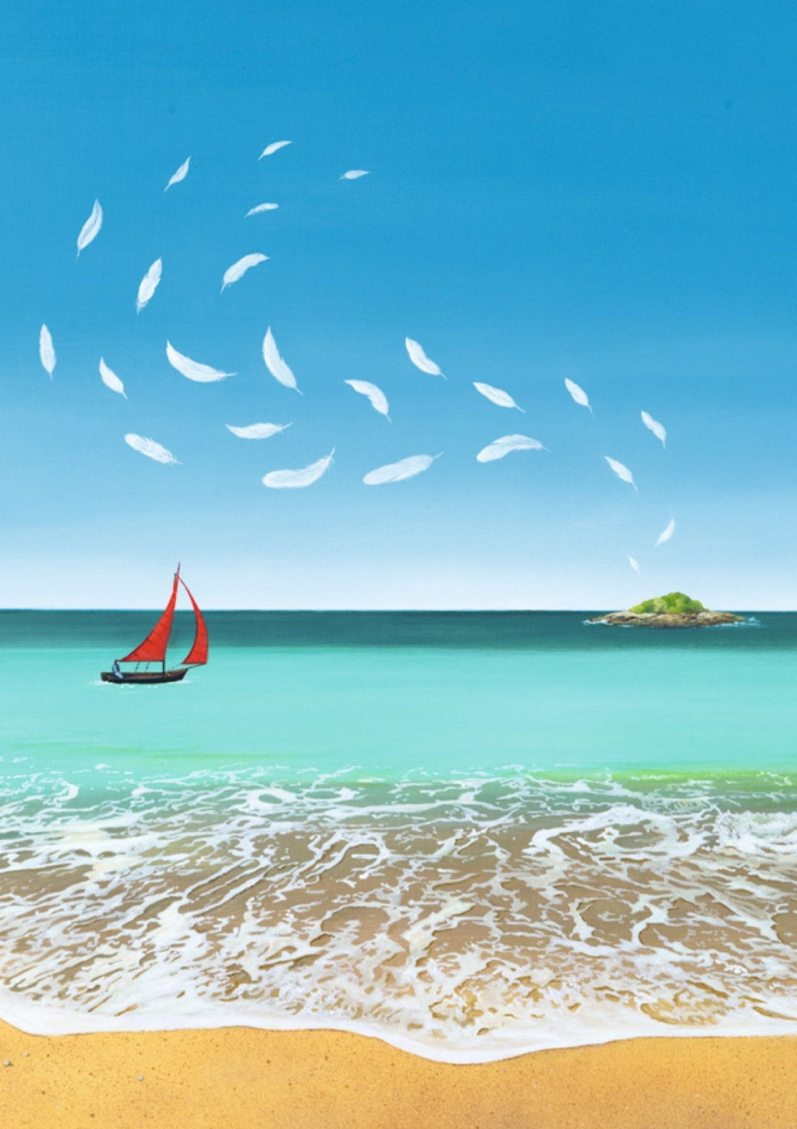Inkognito Postcard - Breeze - Sailboat