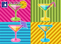 L.M. Kartenvertrieb - Cocktails - Lenticular Postcard