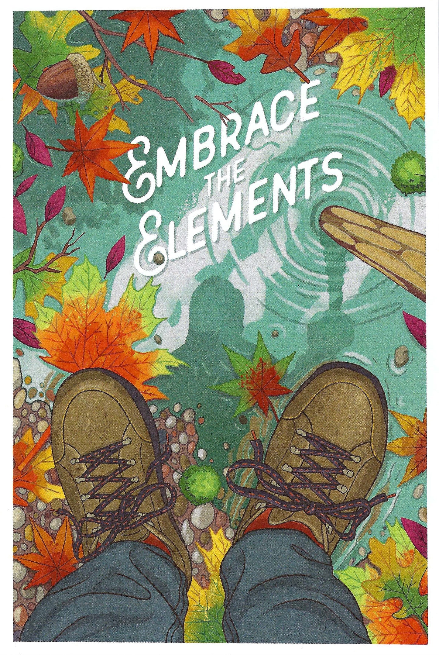 Hiking Postcard by Lantern Press - Hiking Boots - Embrace the Elements