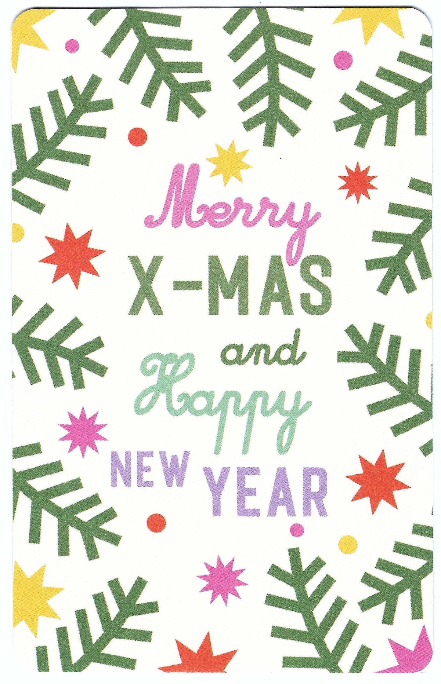 Luna Cards - Merry Christmas and Happy New Year - Mini Postcard