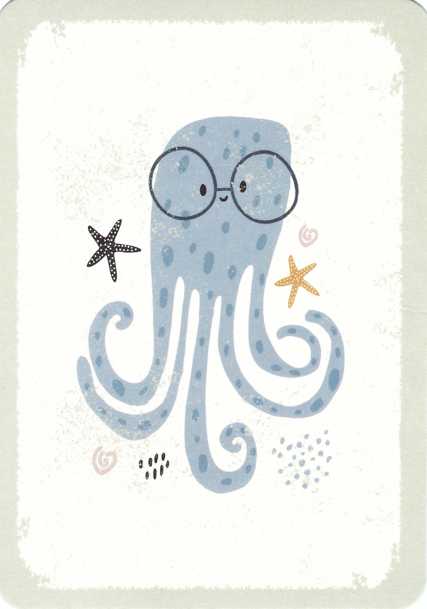 Octopus with Glasses Postcard - by Gutrath Verlag