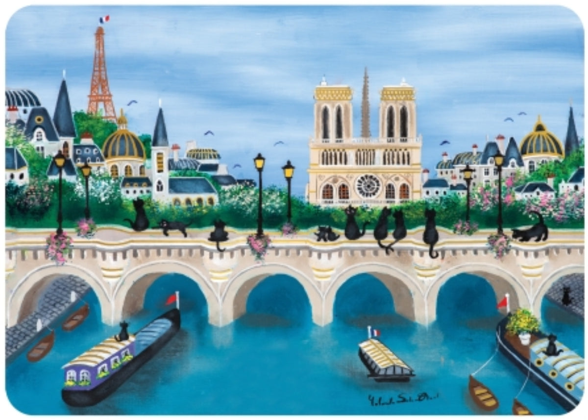 Paris Postcard by Cartes d'Art with foil details