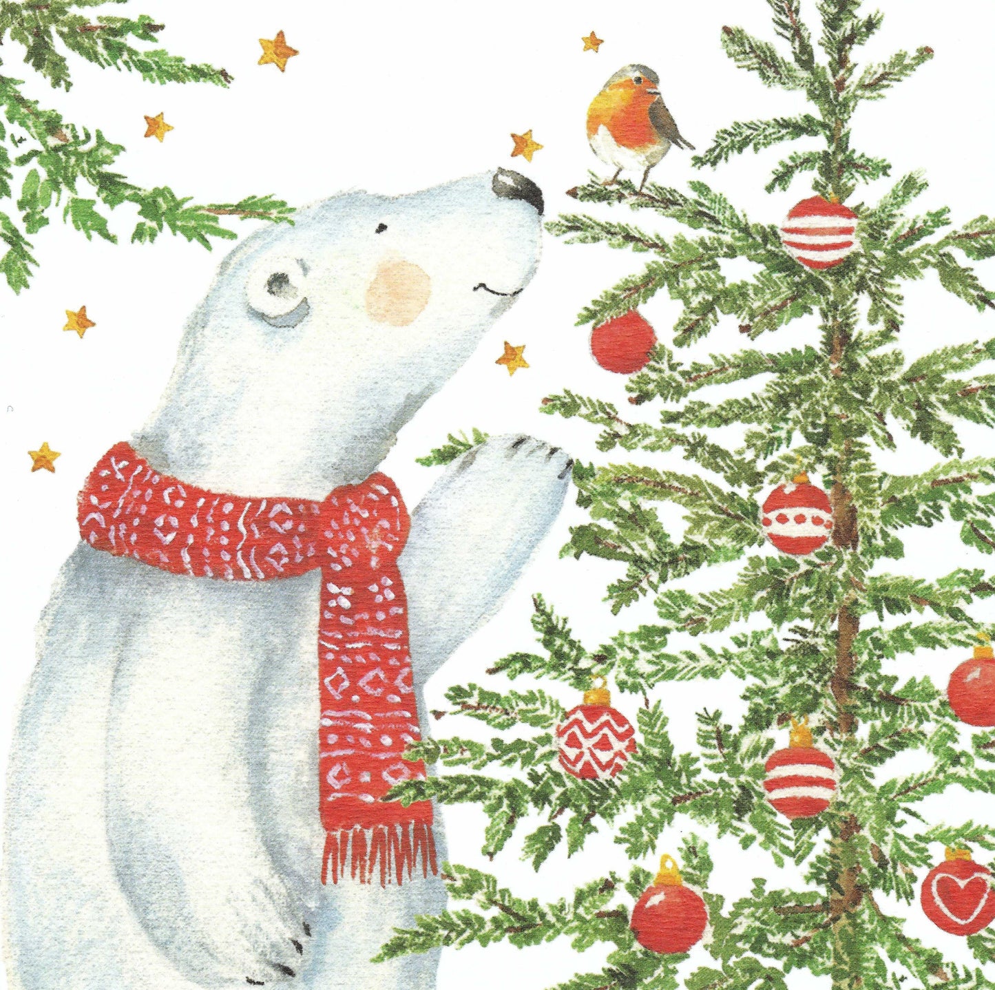Polar Bear Christmas Postcard by Edition Gollong