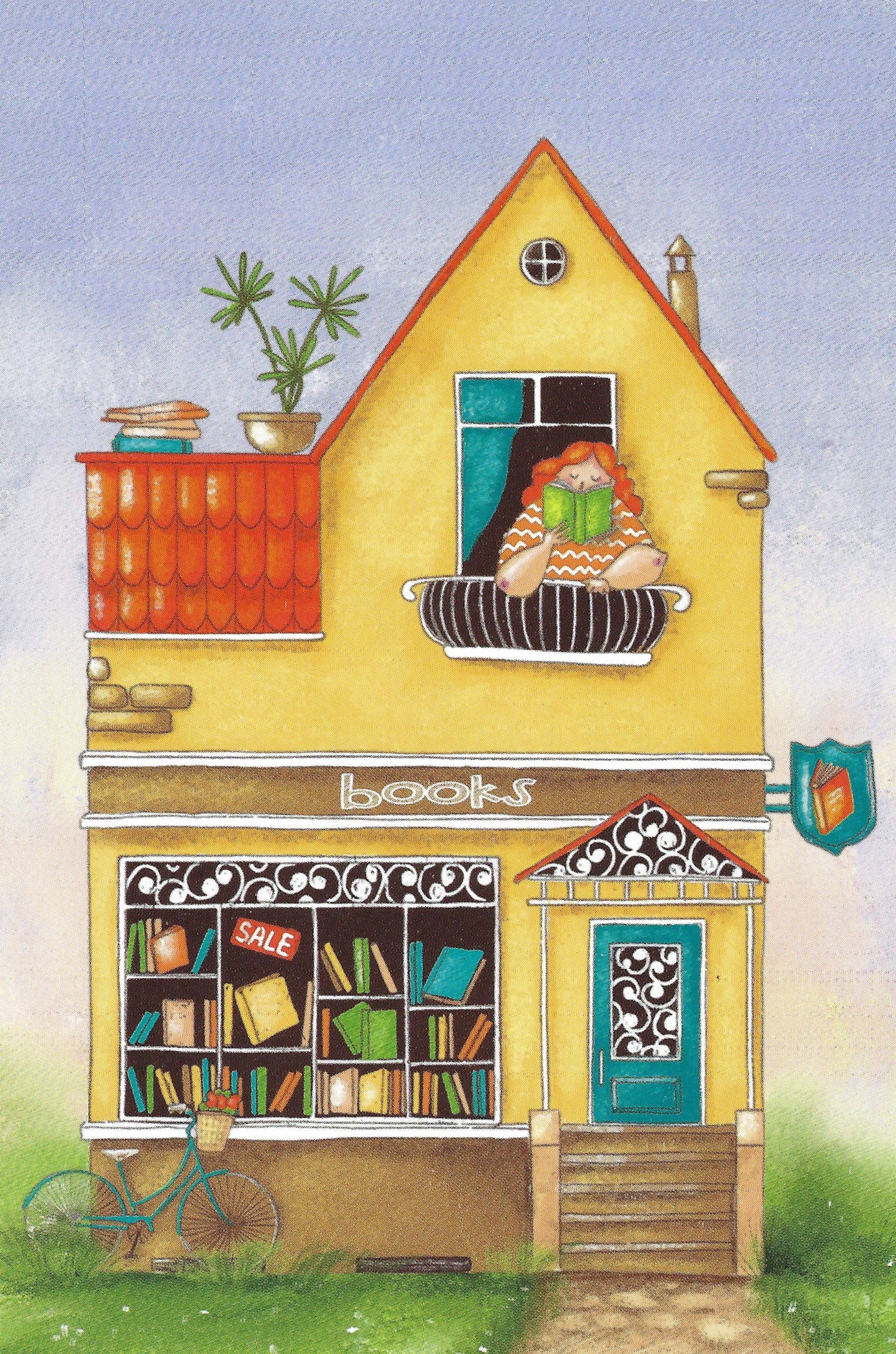 Book Club Postal Pack - Mix of Book-themed Postcards, Stickers and Washi Tape