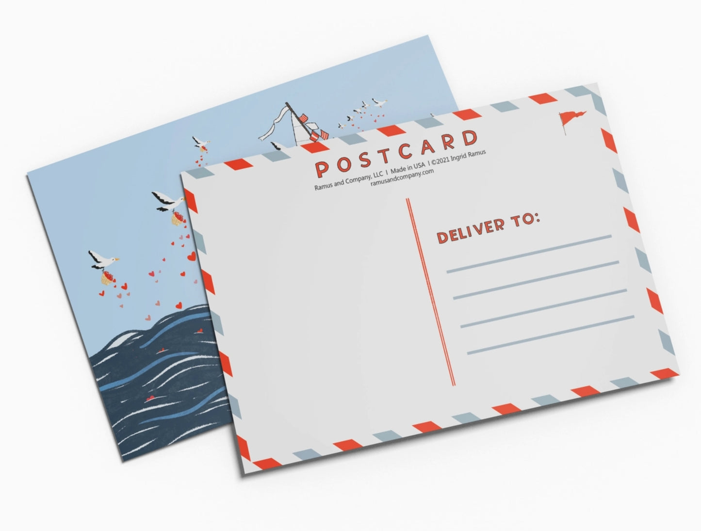 Love at Sea Postcard by Ramus & Company
