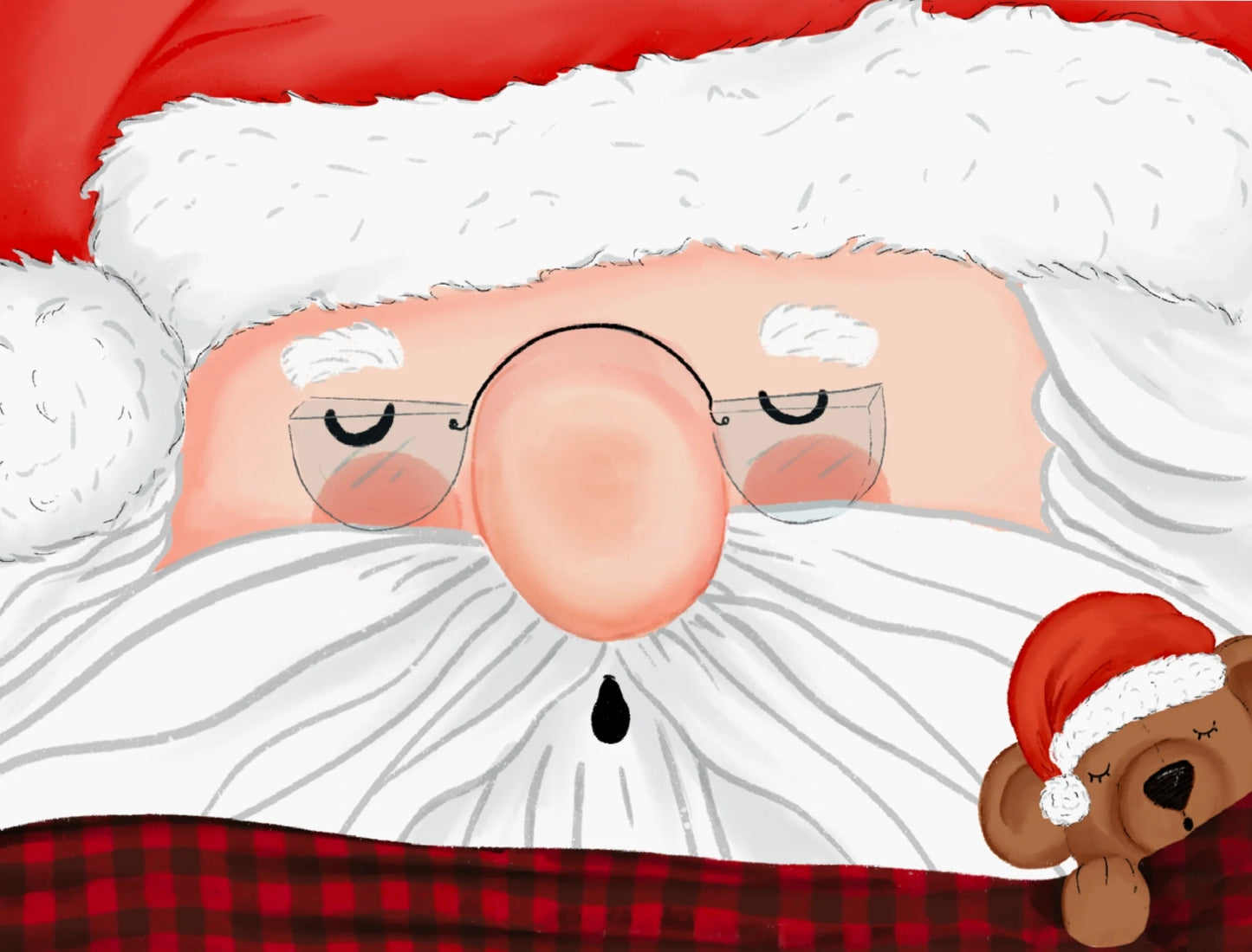 Santa's Nap Postcard by Ramus & Company