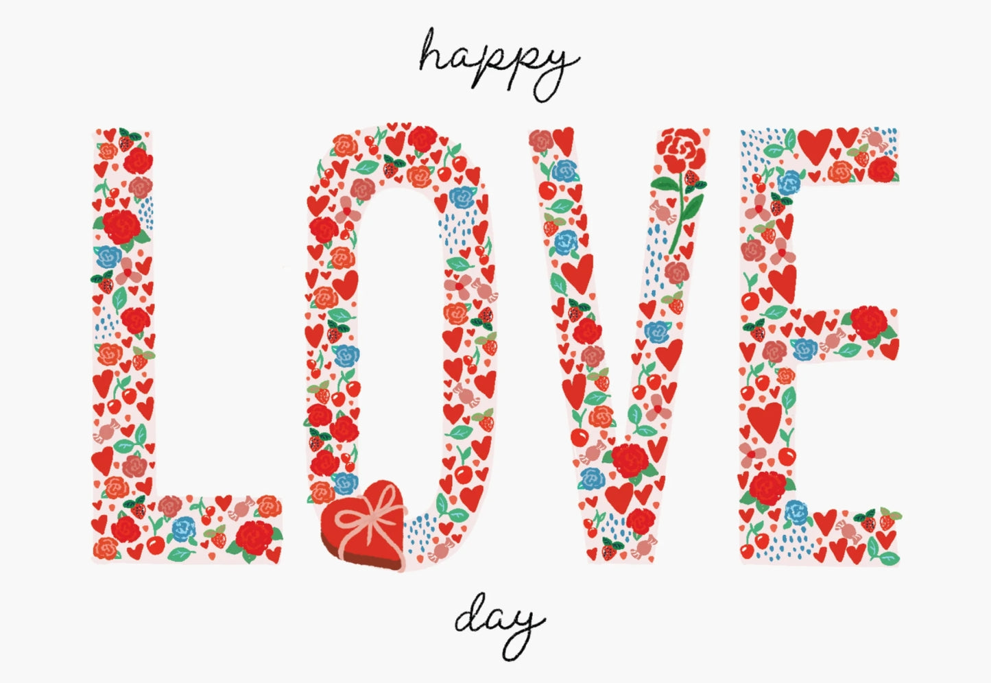 Happy Love Day Postcard by Ramus & Company
