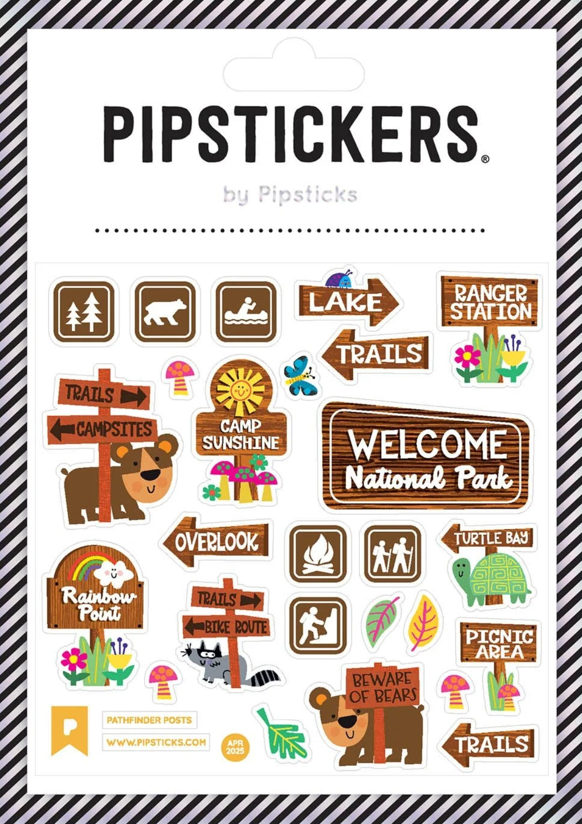 Pipsticks Pathfinder Posts Sticker sheet