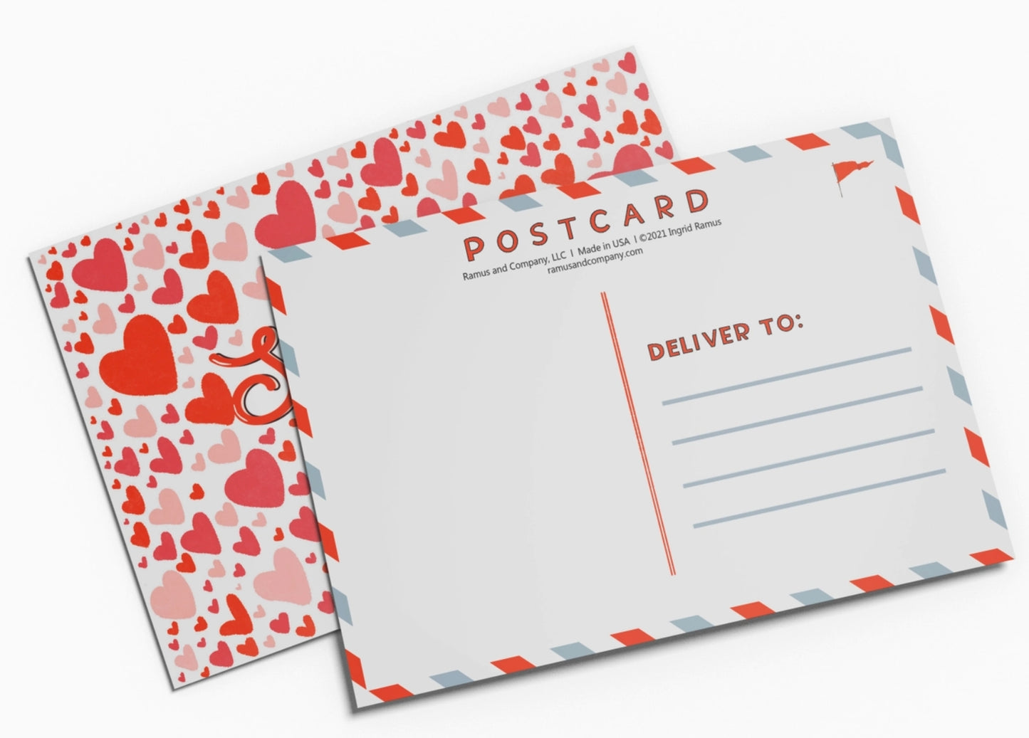 Sending Love Postcard by Ramus & Company