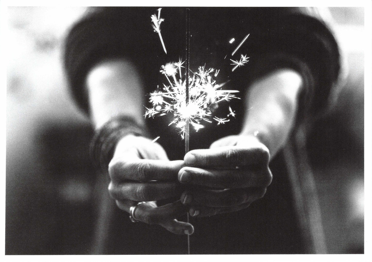 Skowronski & Koch - Sparkler - B&W Photo - Postcard