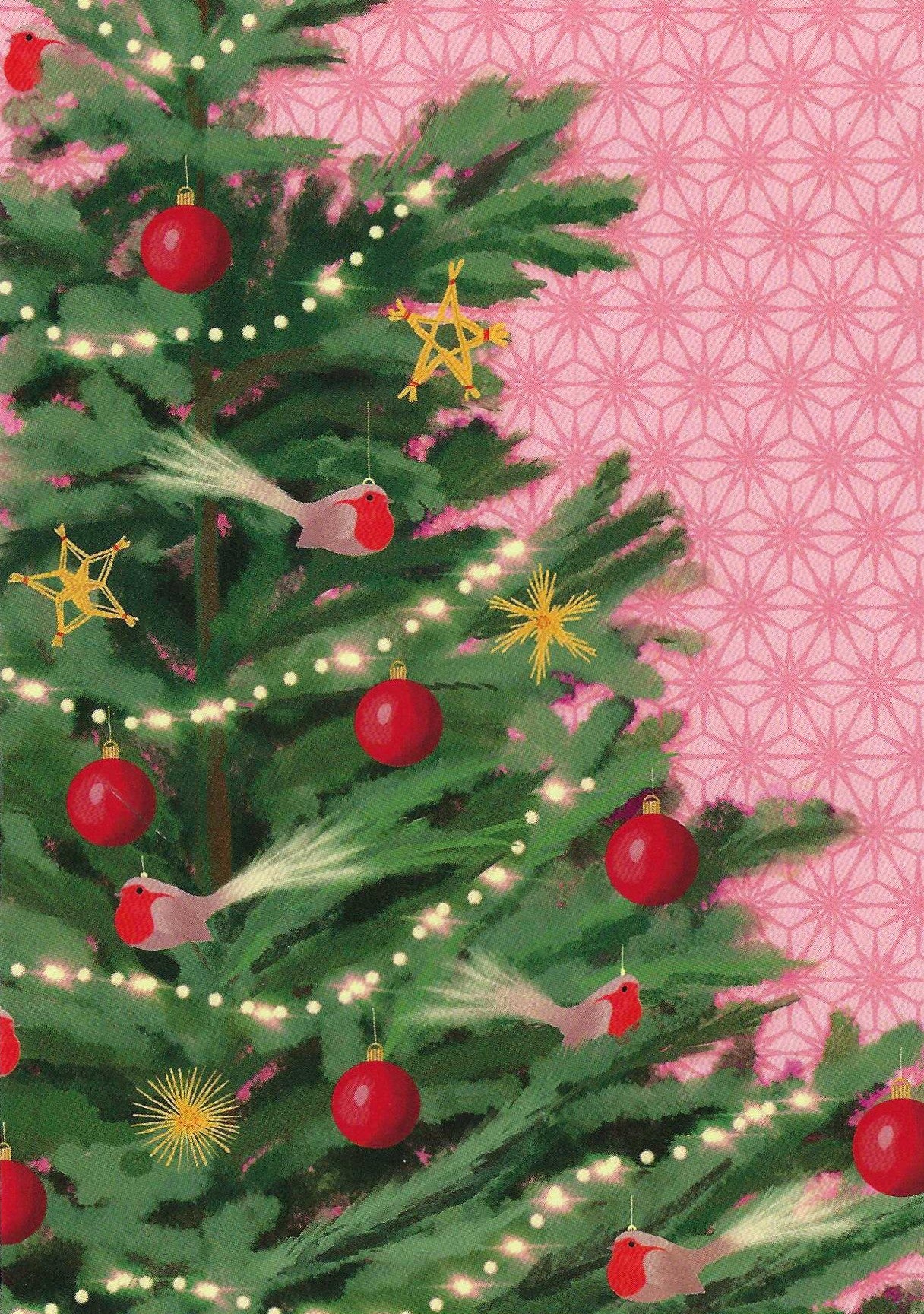Christmas Tree Postcard by Nobis Design with varnish details