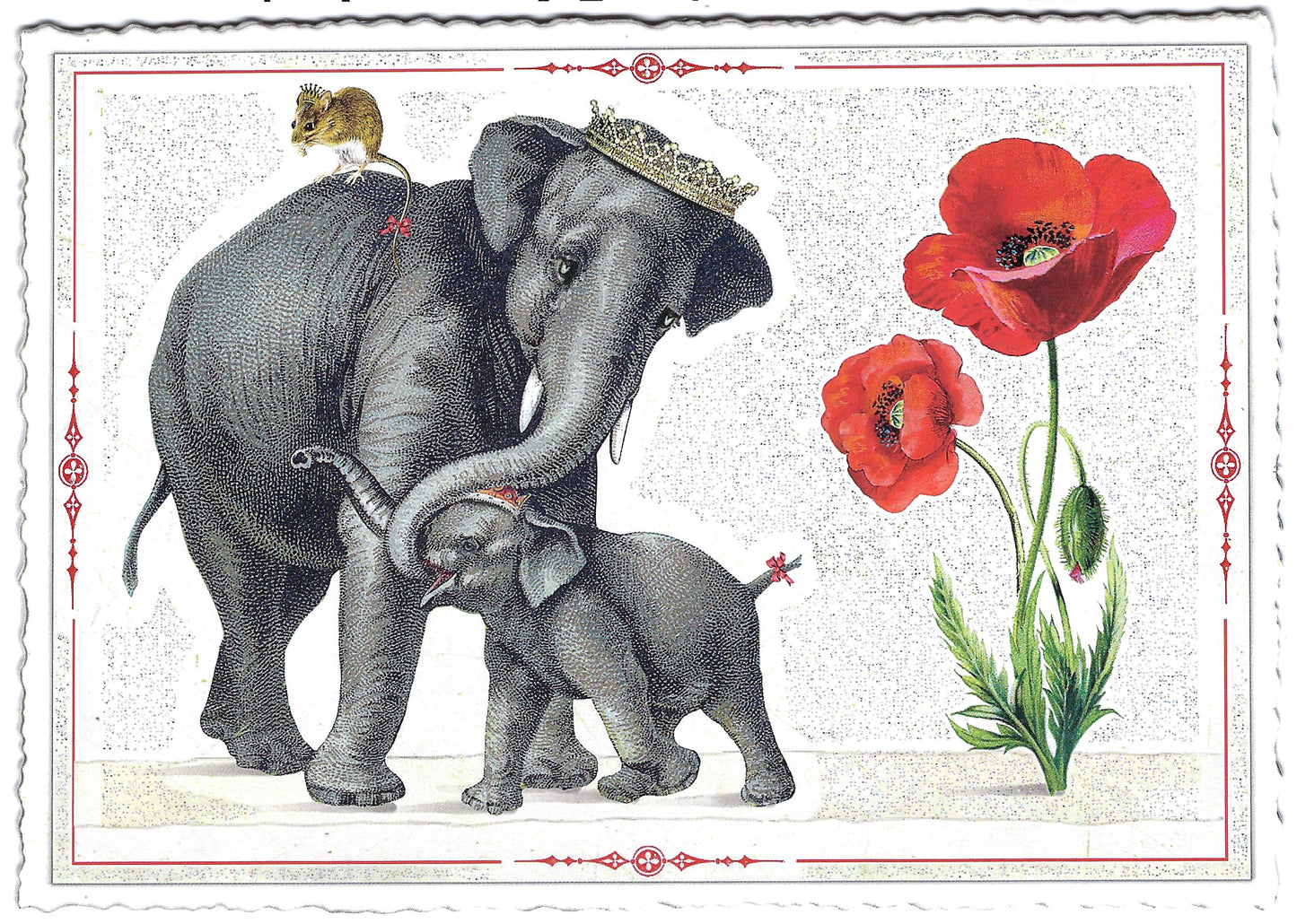 Edition Tausendschön - Best Buddies Edition - Mouse and Elephant - Postcard