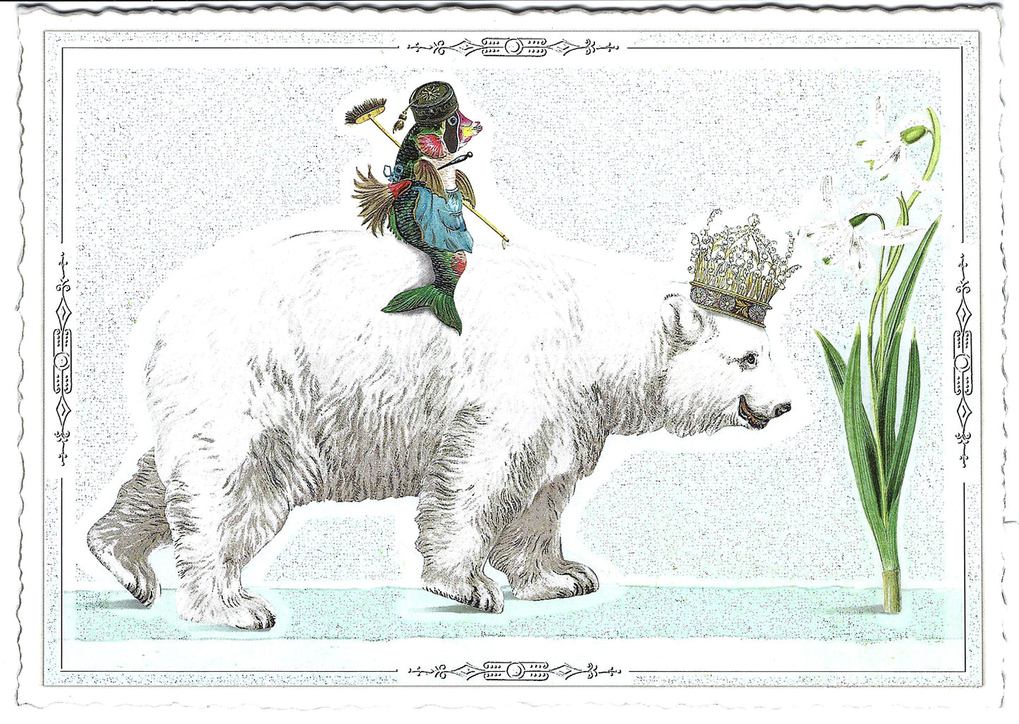 Edition Tausendschön - Best Buddies-Edition - Polar Bear & Fish - PK994 - Postcard