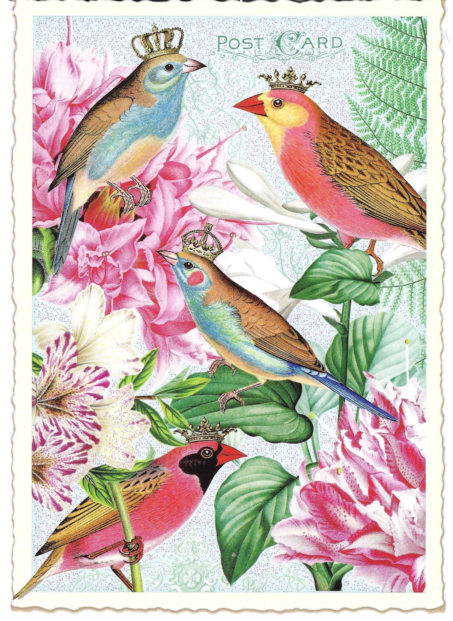 Edition Tausendschön - Flowers with Birds - PK907 - Postcard