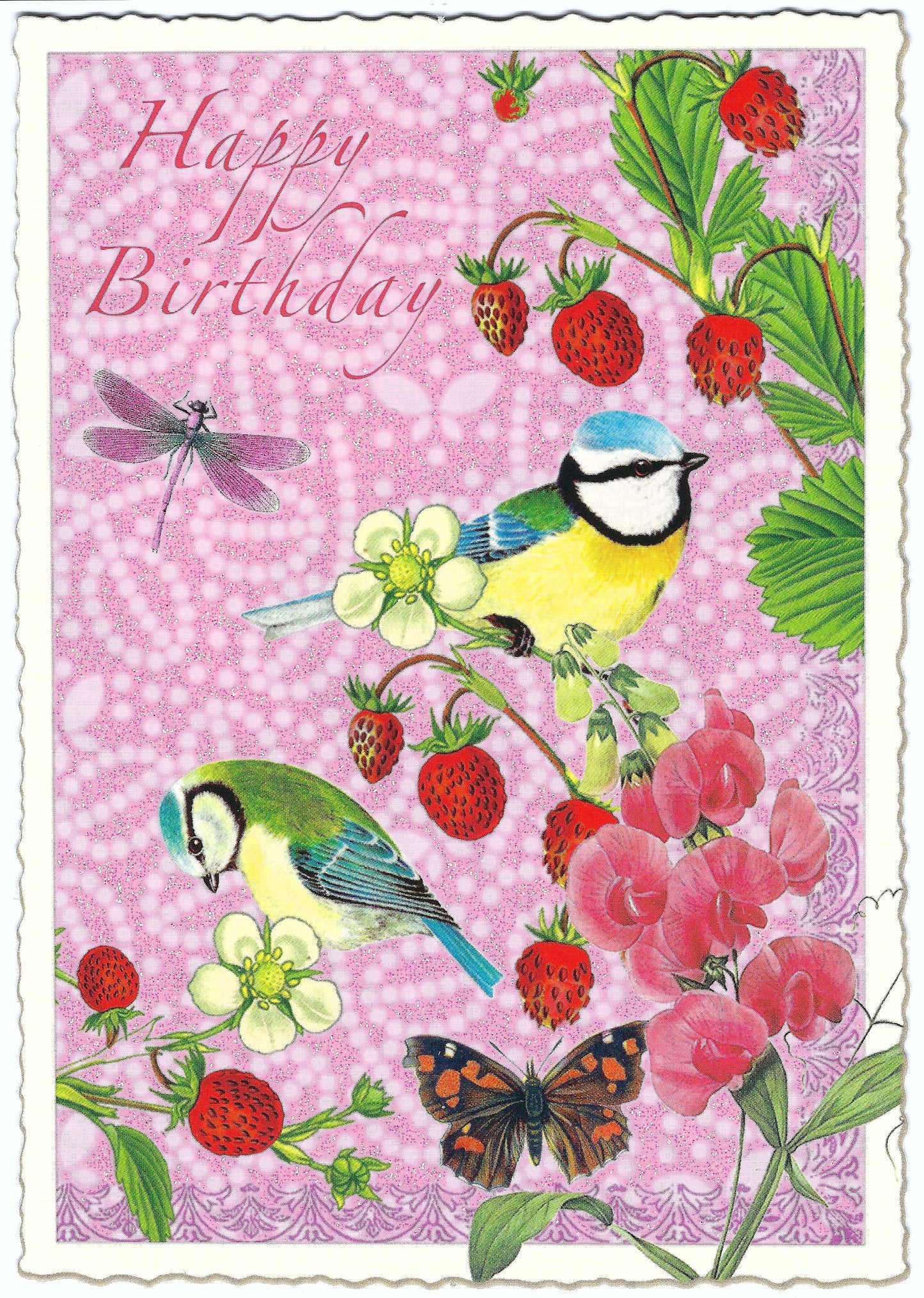 Edition Tausendschön -Happy Birthday - Birds - Postcard