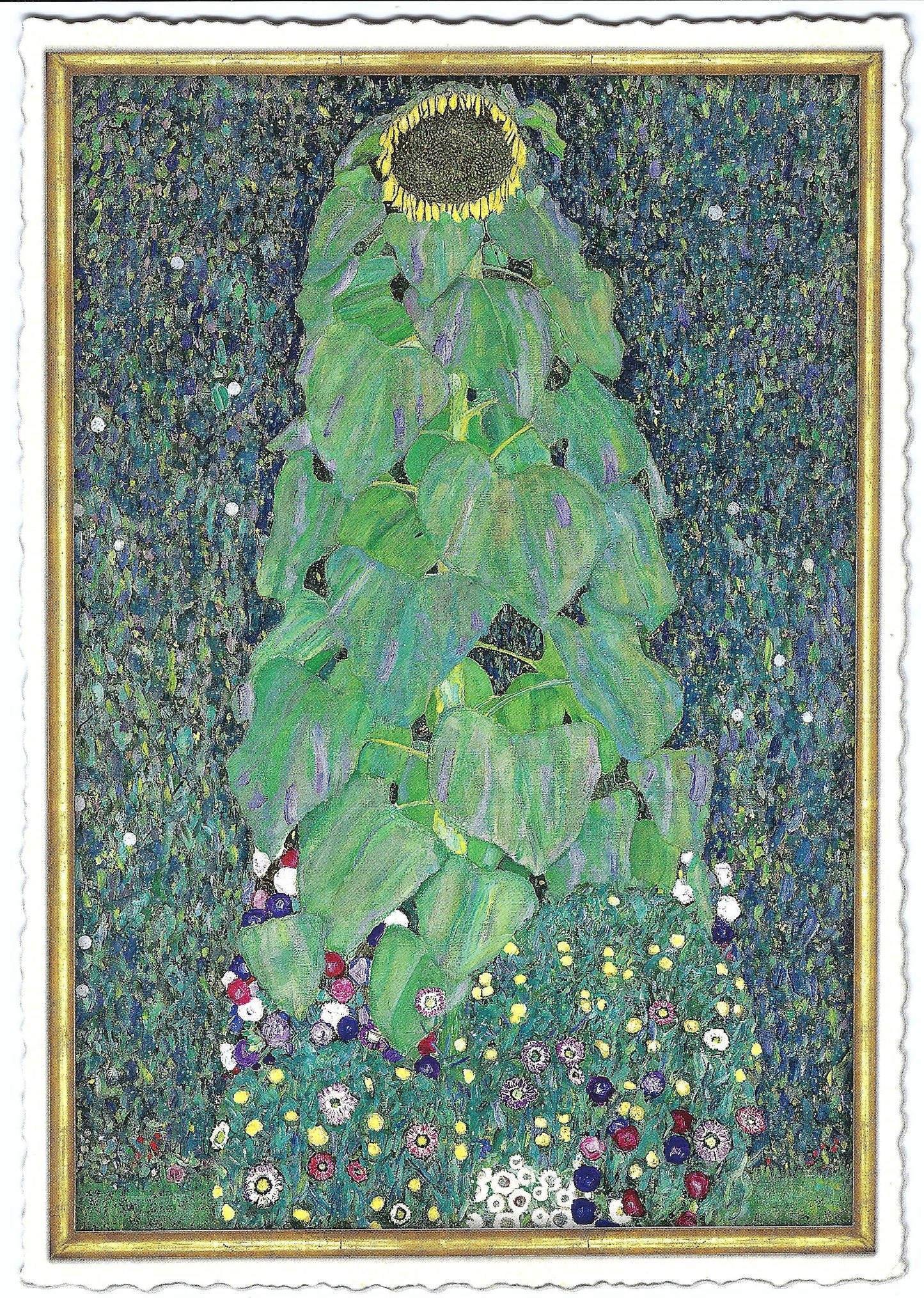 Edition Tausendschön - Sunflower Gustav Klimt 1907 - 1908 Portrait - Postcard