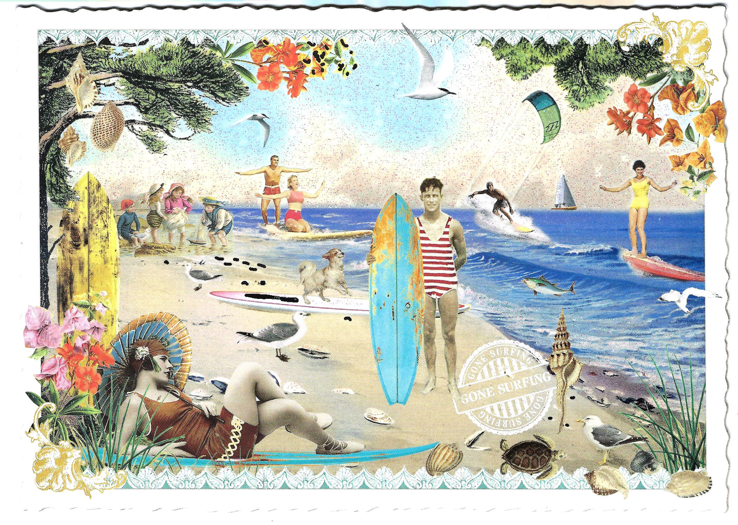 Edition Tausendschön - Surfers Paradise - Beach - PK1118 - Postcard