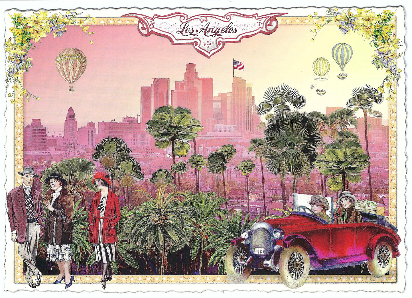 Edition Tausendschön - USA Edition - Los Angeles, California Skyline - Postcard