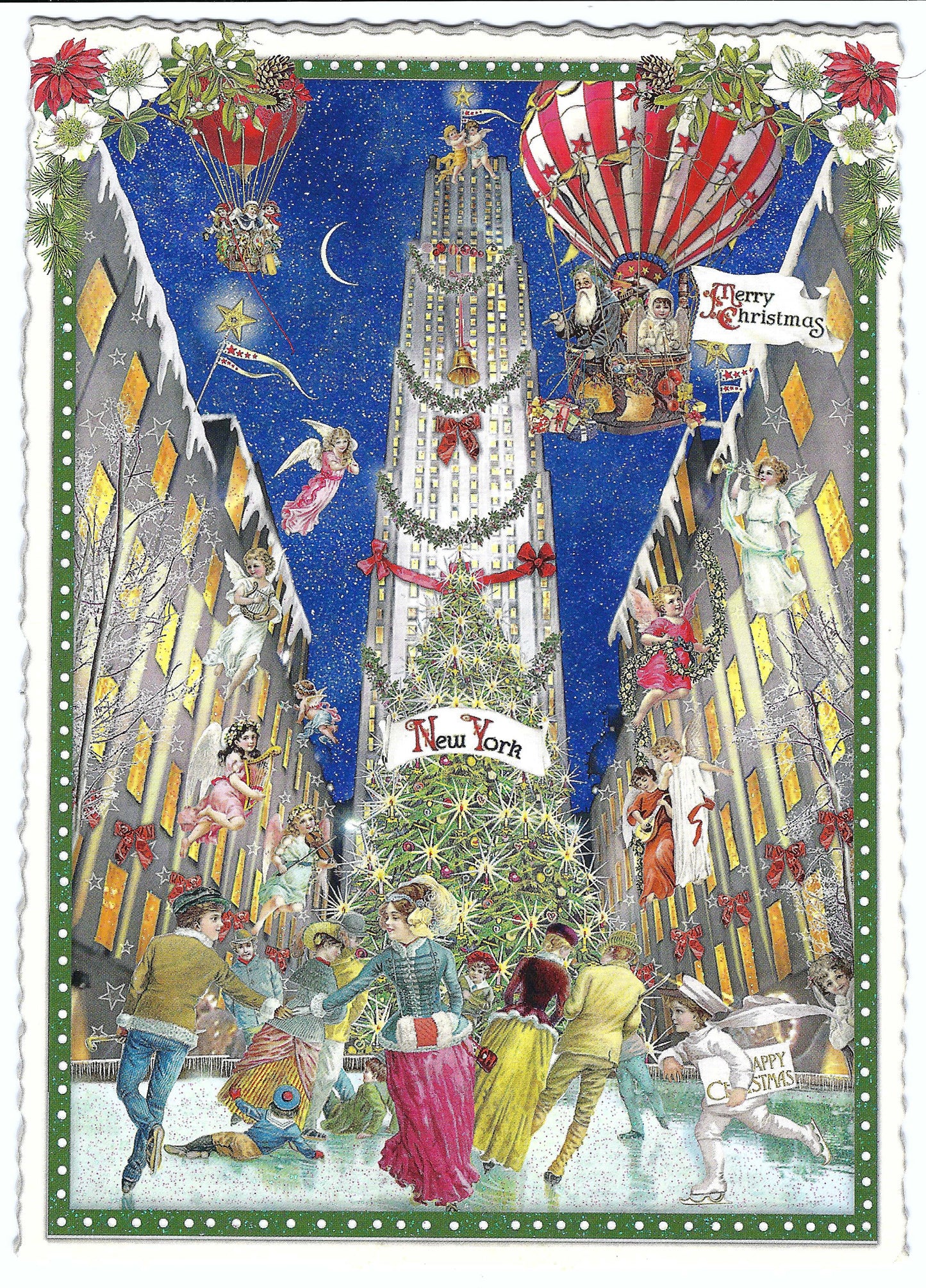Edition Tausendschön - USA Edition - New York - Rockefeller Center - Merry Christmas - PK931 - Postcard