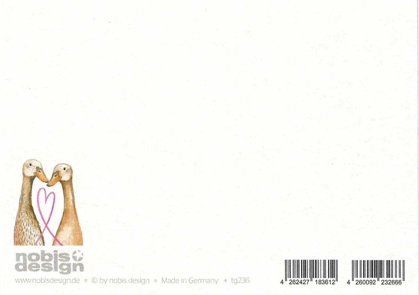 Runner Ducks Postcard by Nobis Design