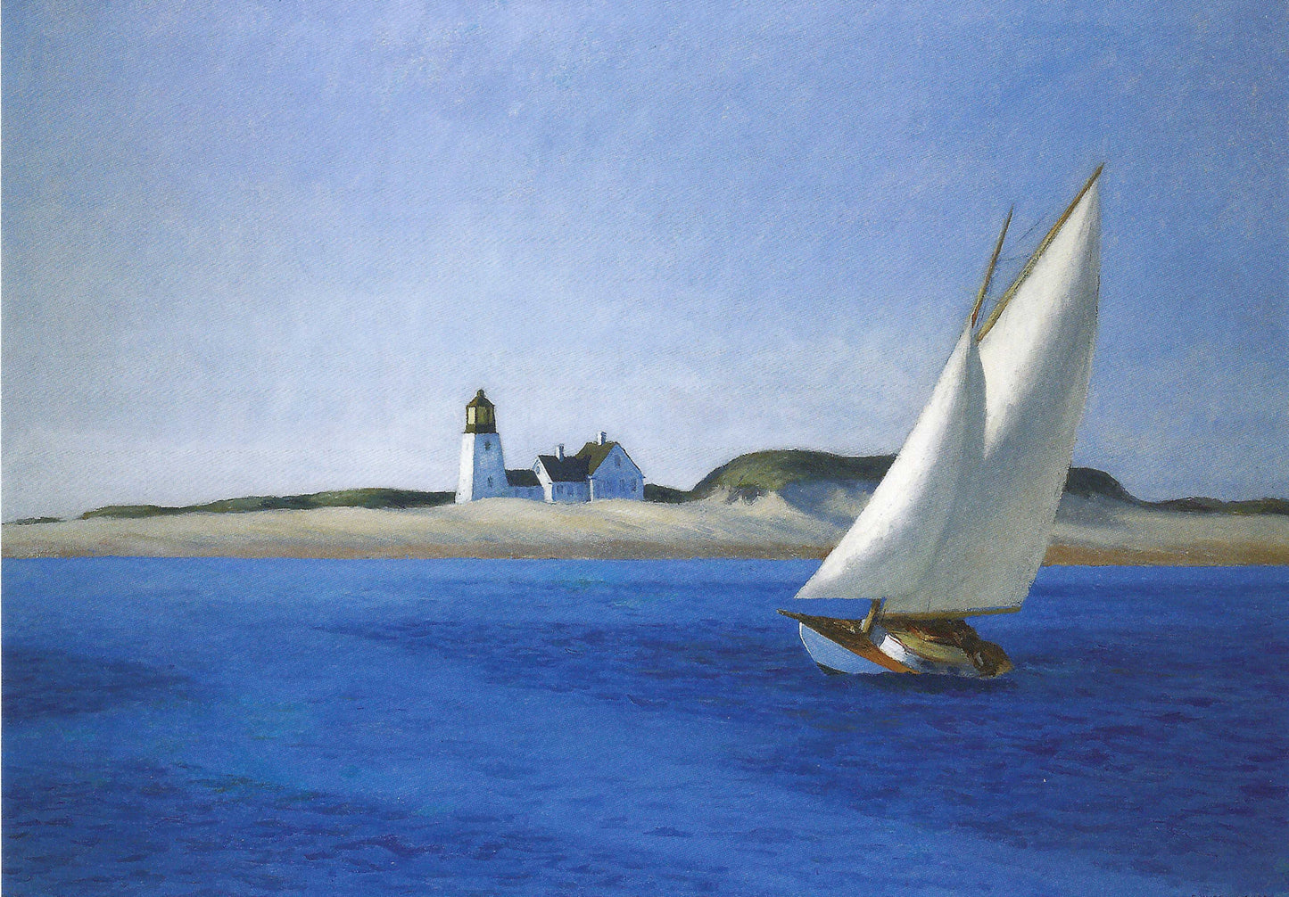 Taurus - Edward Hopper - Sailboat - Sailing - The Long Leg - Postcard