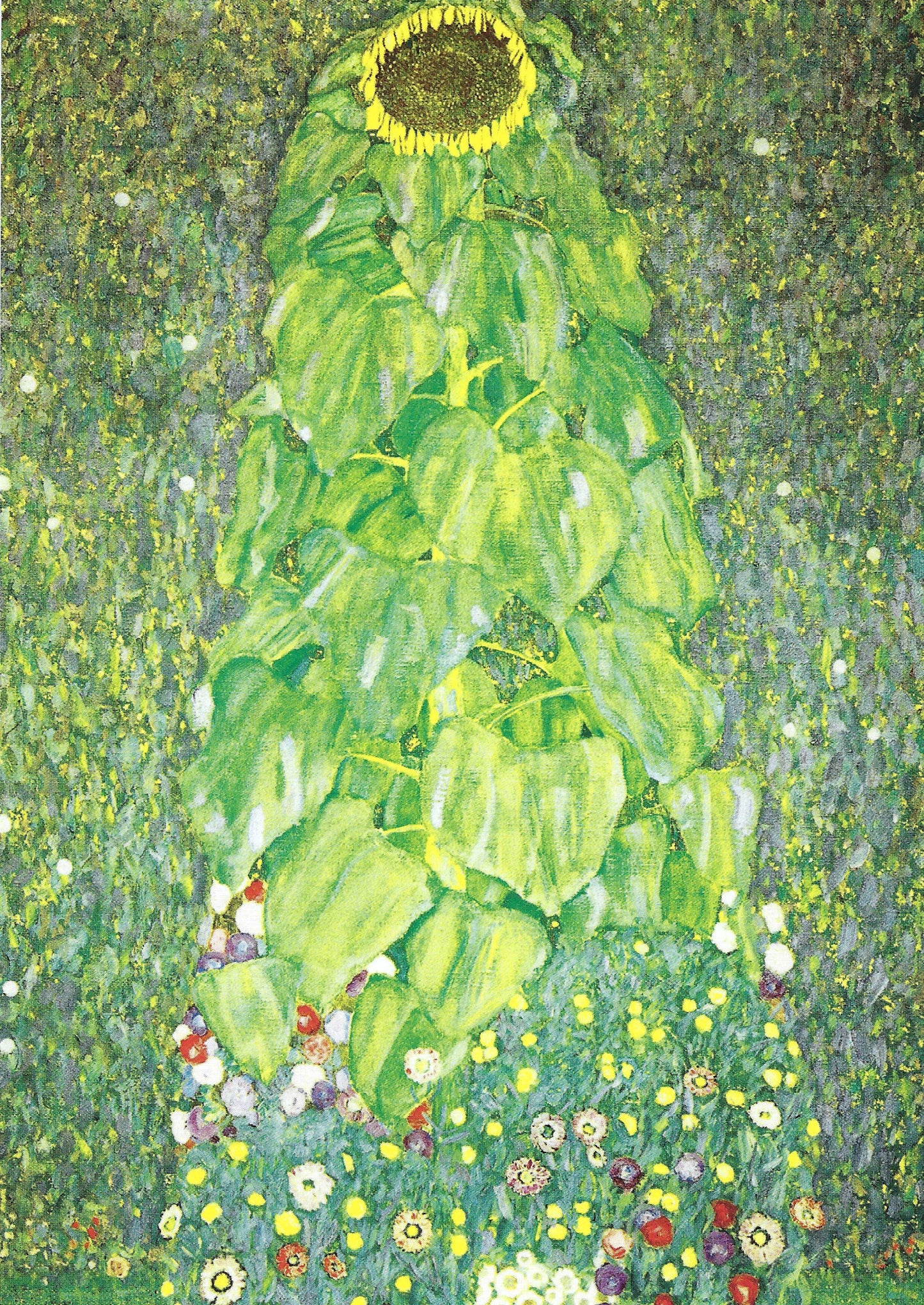 Sunflower Postcard - Gustav Klimt - Art Postcard - Postcrossing Postcard